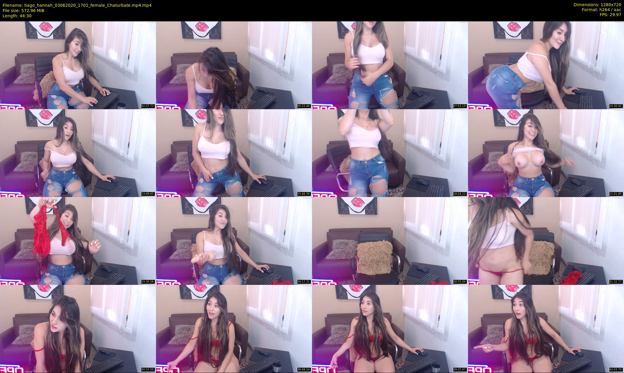 tiago_hannah — 45 minute Chaturbate couple cam show recording, 720p, Jun 3, 2020