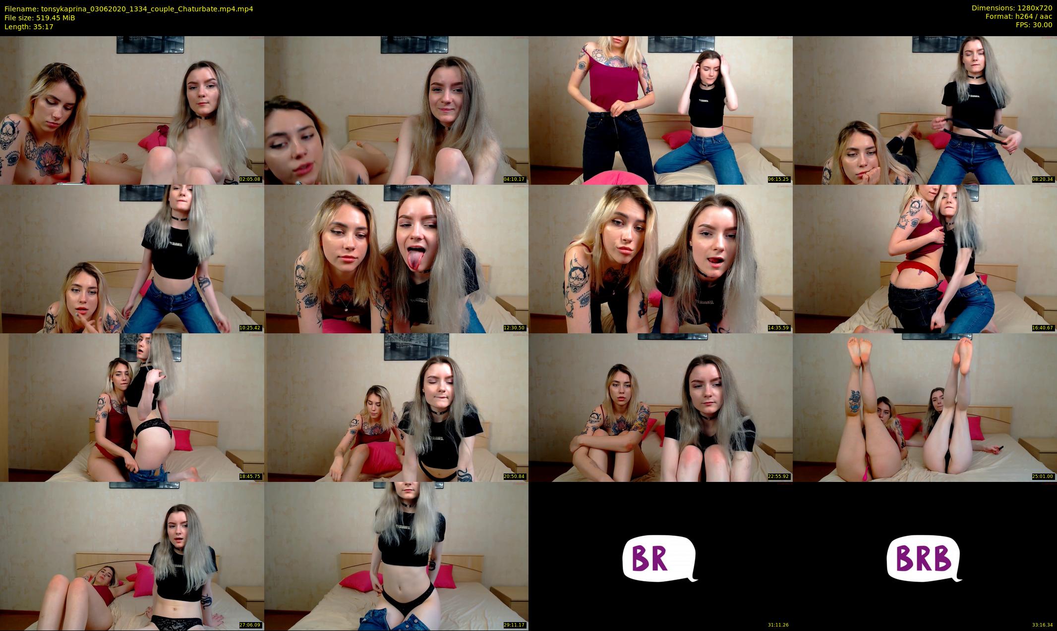tonsykaprina — 36 minute Chaturbate couple cam show recording, 720p, Jun 3, 2020