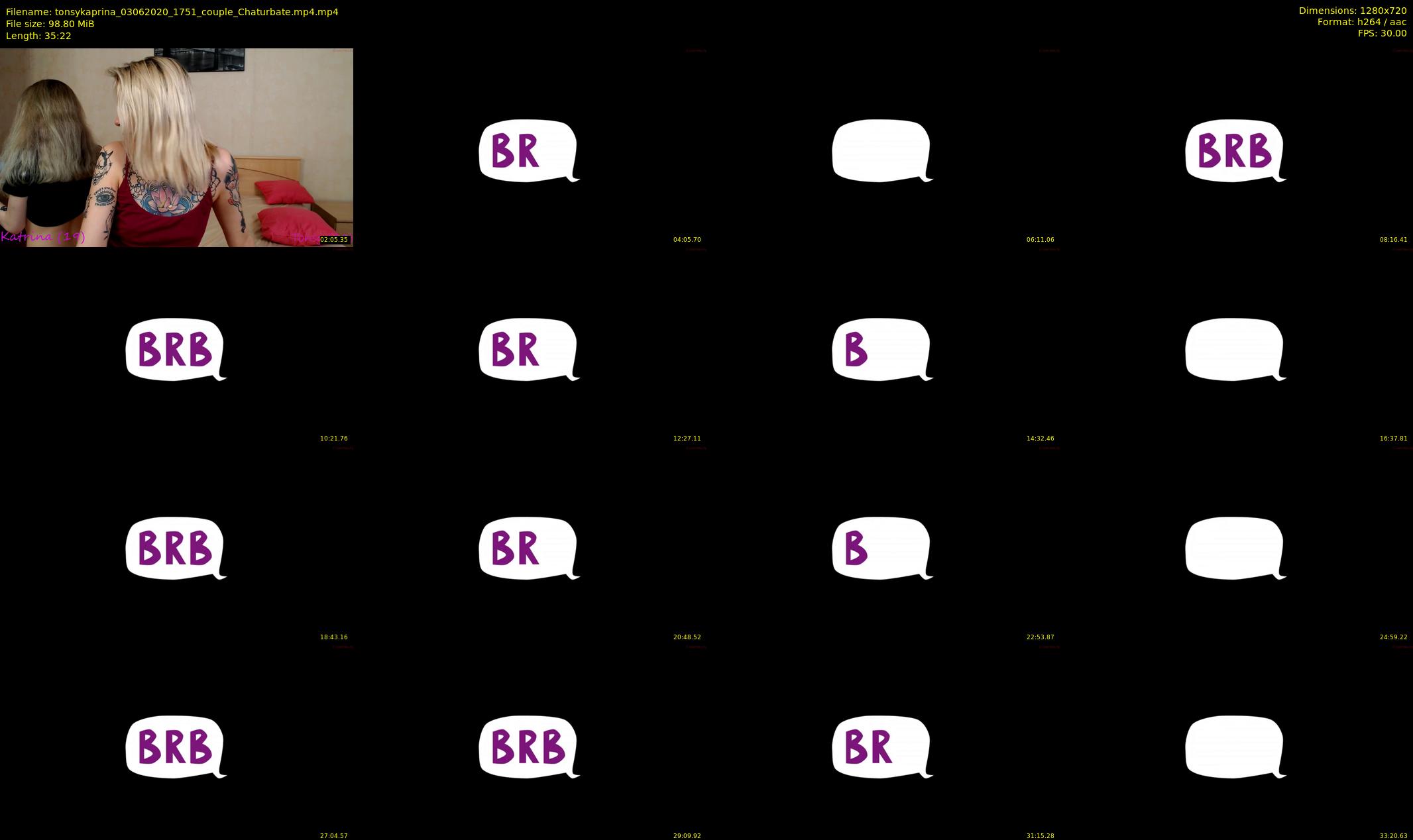 tonsykaprina — 36 minute Chaturbate couple cam show recording, 720p, Jun 3, 2020