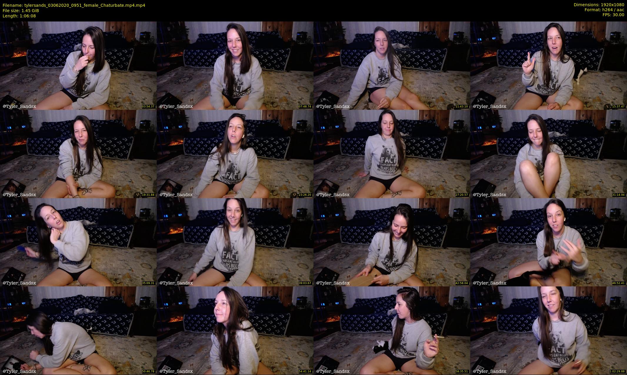 tylersands — 67 minute Chaturbate female cam show recording, 1080p, Jun 3, 2020