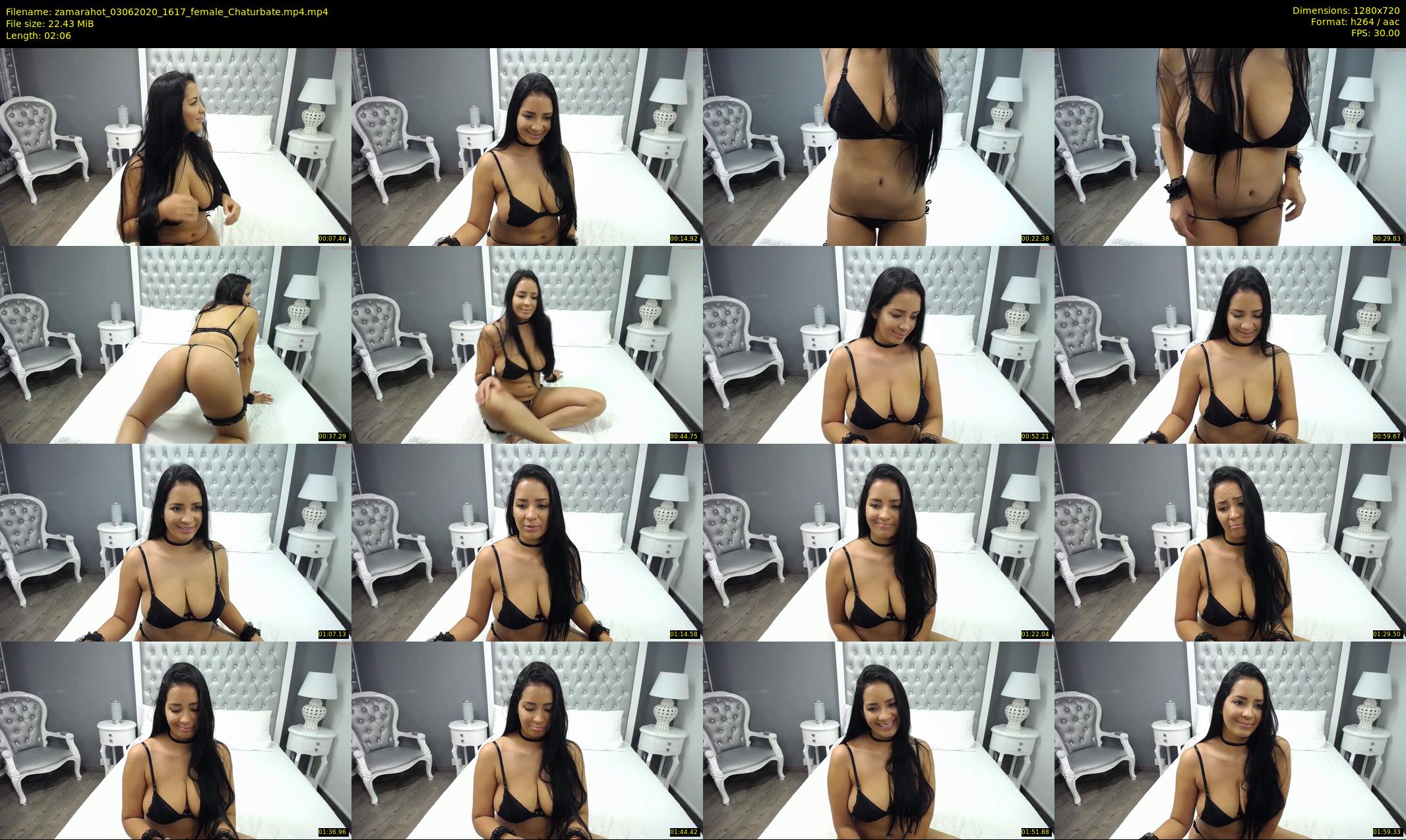 zamarahot — 3 minute Chaturbate female cam show recording, 720p, Jun 3, 2020