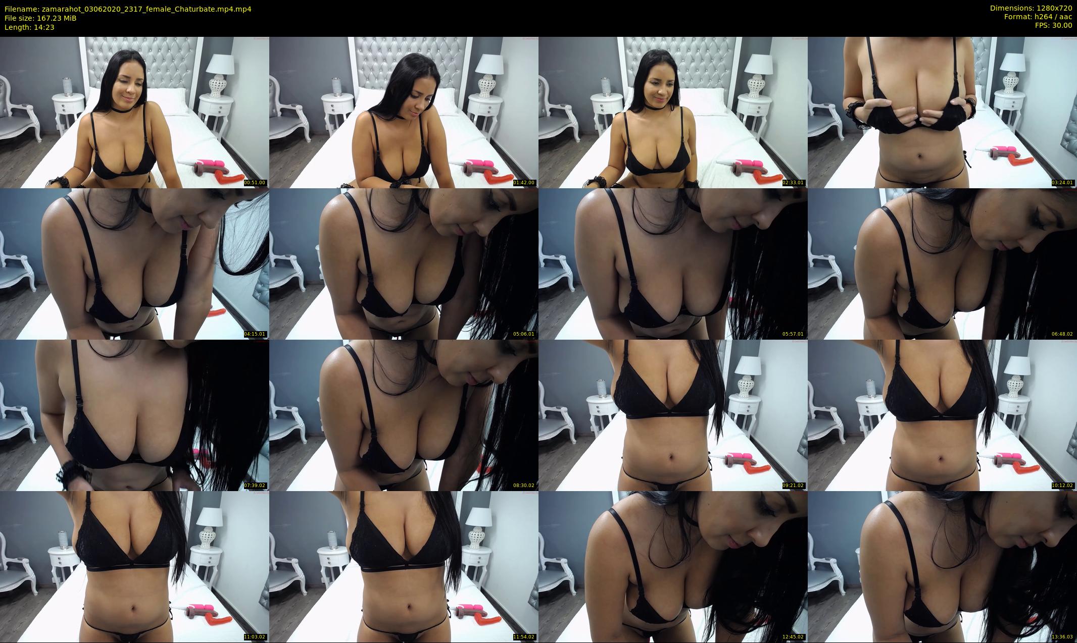 zamarahot — 15 minute Chaturbate female cam show recording, 720p, Jun 3, 2020