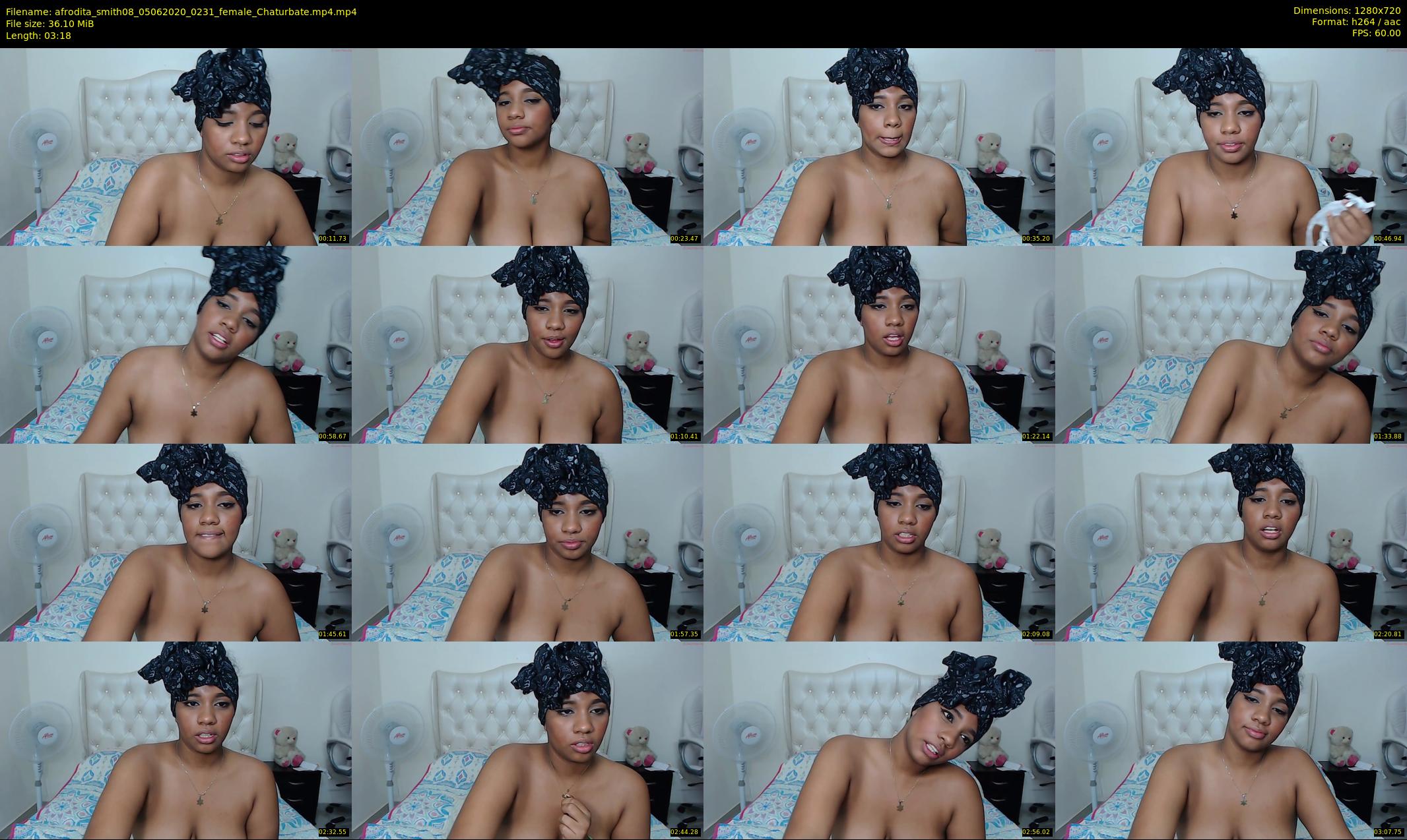 afrodita_smith08 — 4 minute Chaturbate female cam show recording, 720p, Jun 5, 2020