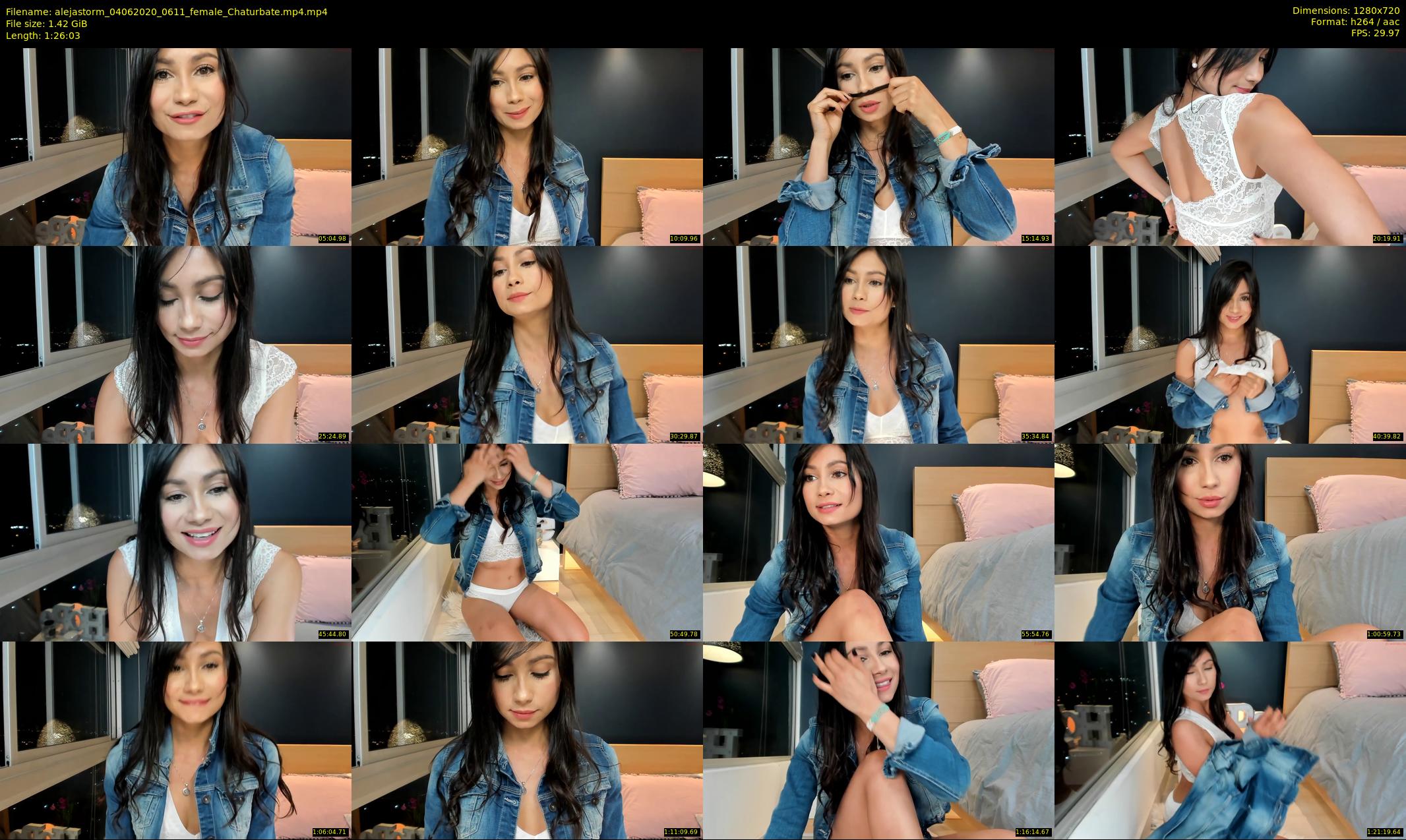 alejastorm — 87 minute Chaturbate female cam show recording, 720p, Jun 4, 2020