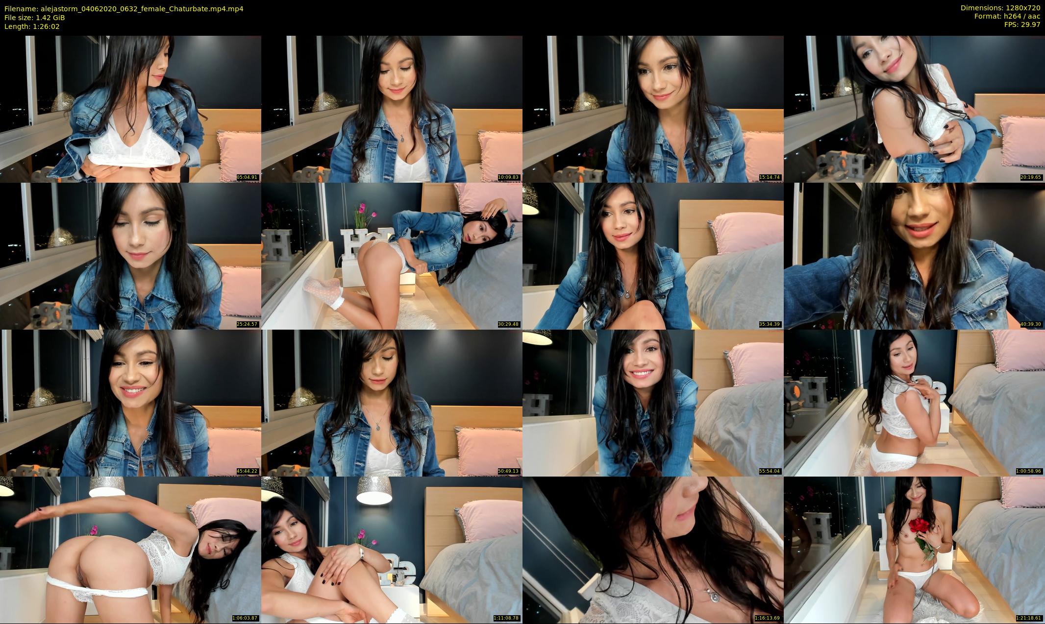 alejastorm — 87 minute Chaturbate female cam show recording, 720p, Jun 4, 2020