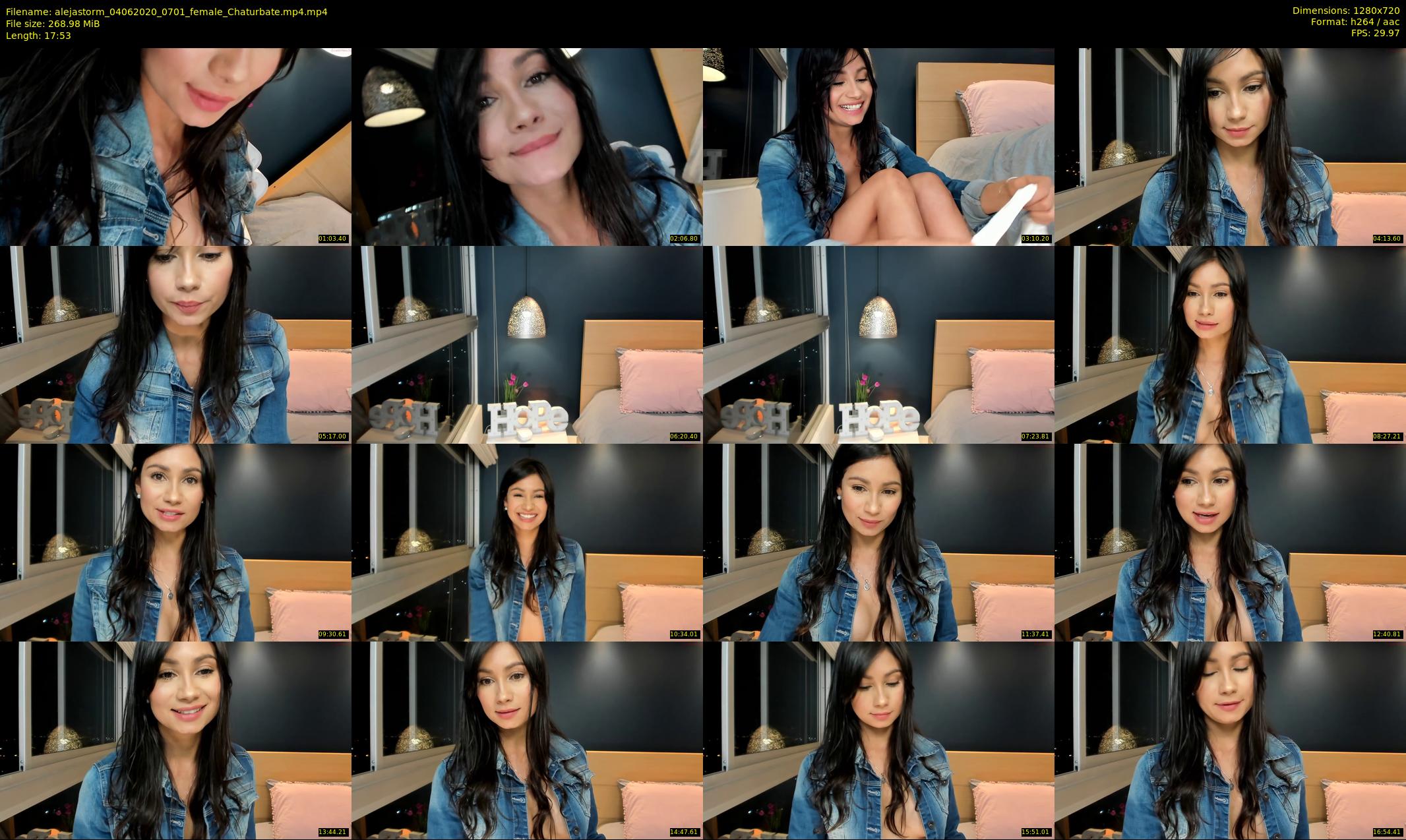 alejastorm — 18 minute Chaturbate female cam show recording, 720p, Jun 4, 2020