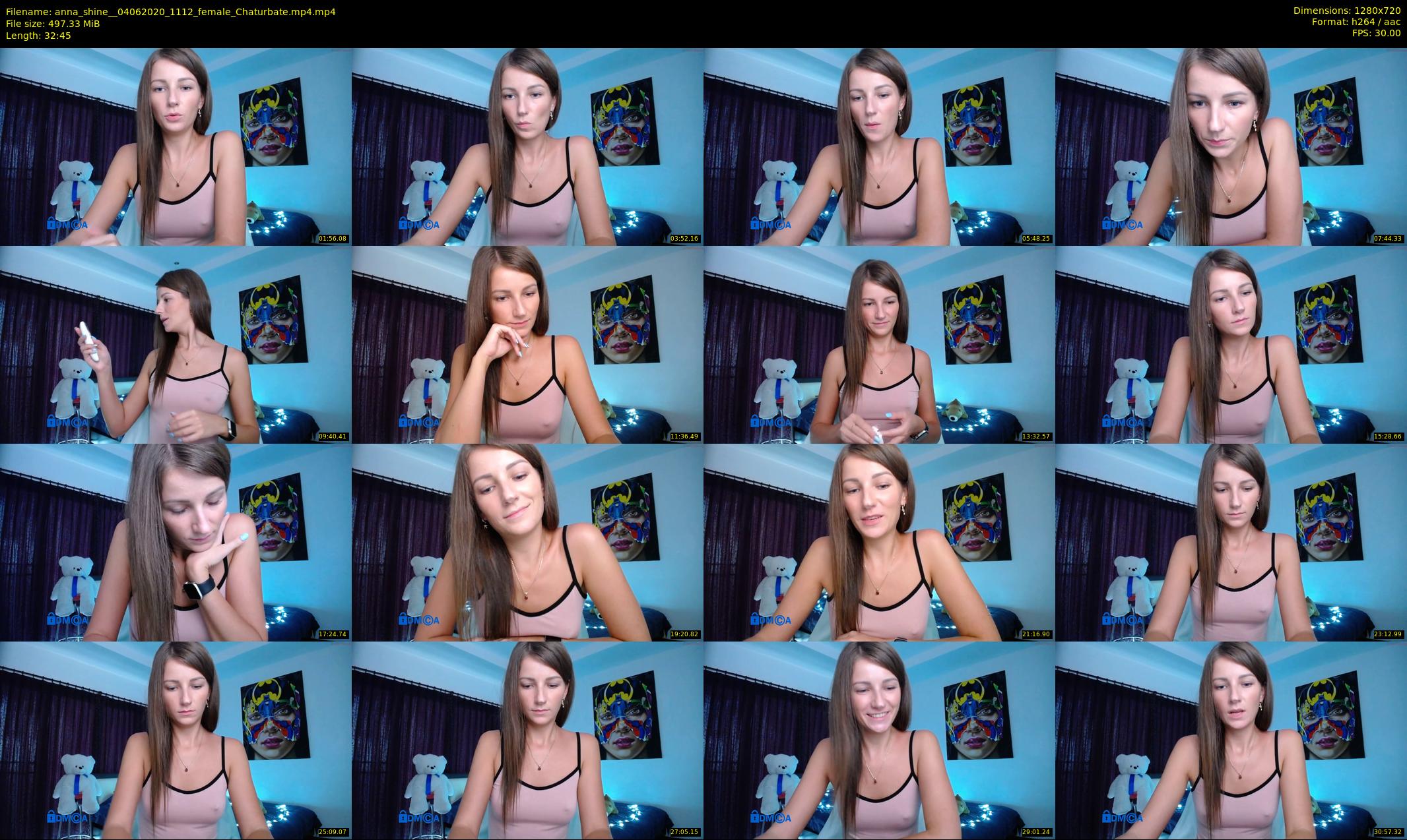 anna_shine_ — 33 minute Chaturbate female cam show recording, 720p, Jun 4, 2020