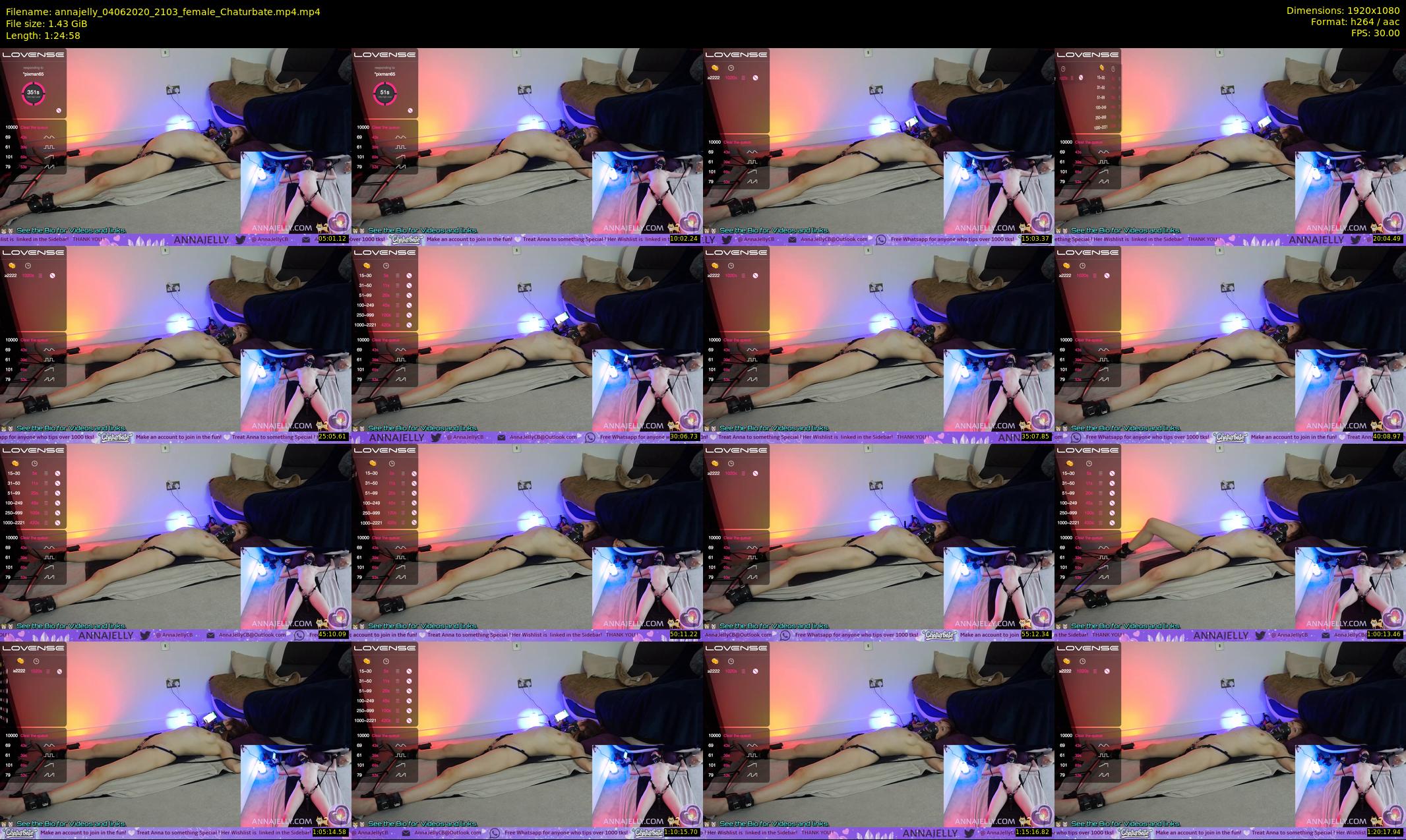 annajelly — 85 minute Chaturbate couple cam show recording, 1080p, Jun 4, 2020