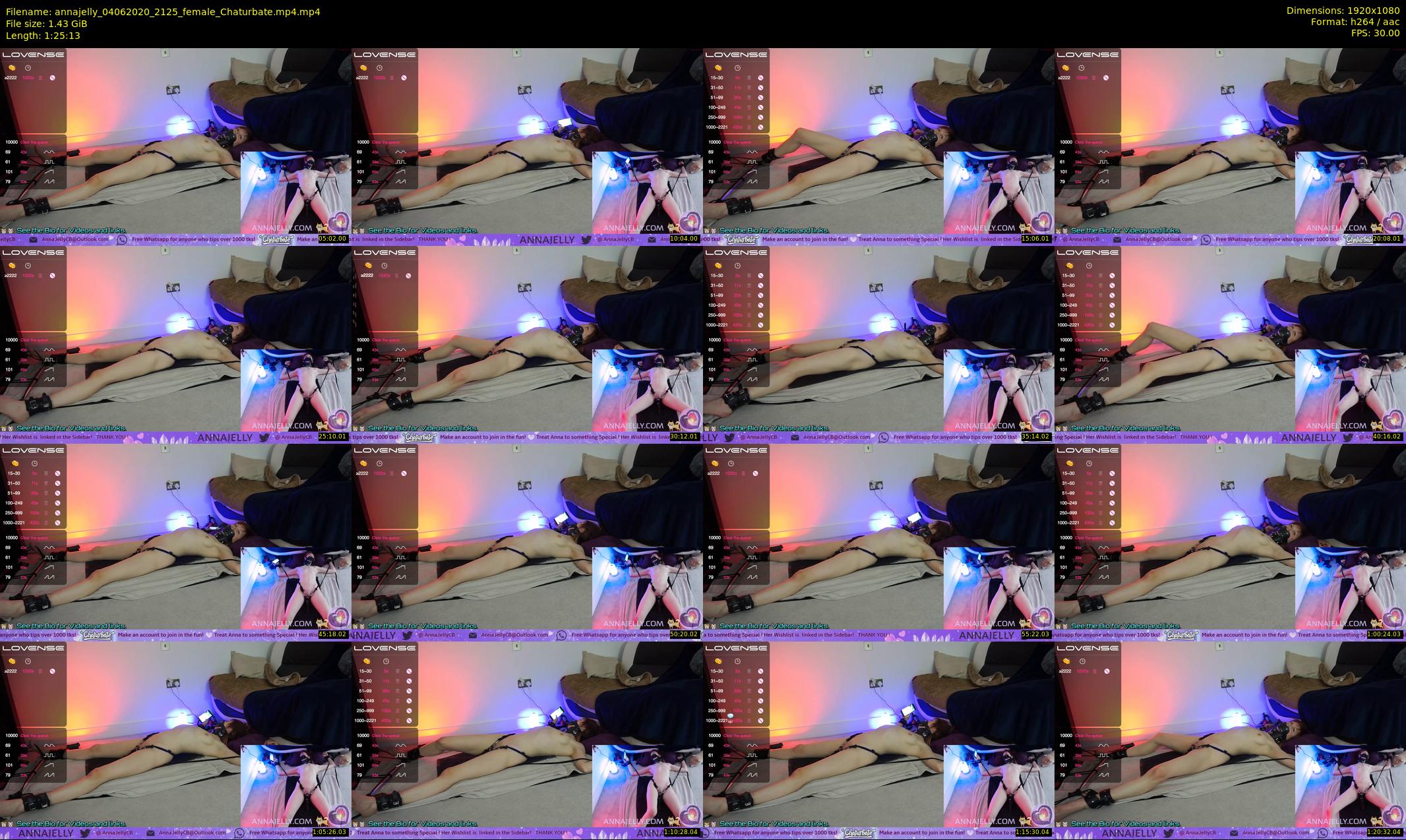 annajelly — 86 minute Chaturbate couple cam show recording, 1080p, Jun 4, 2020
