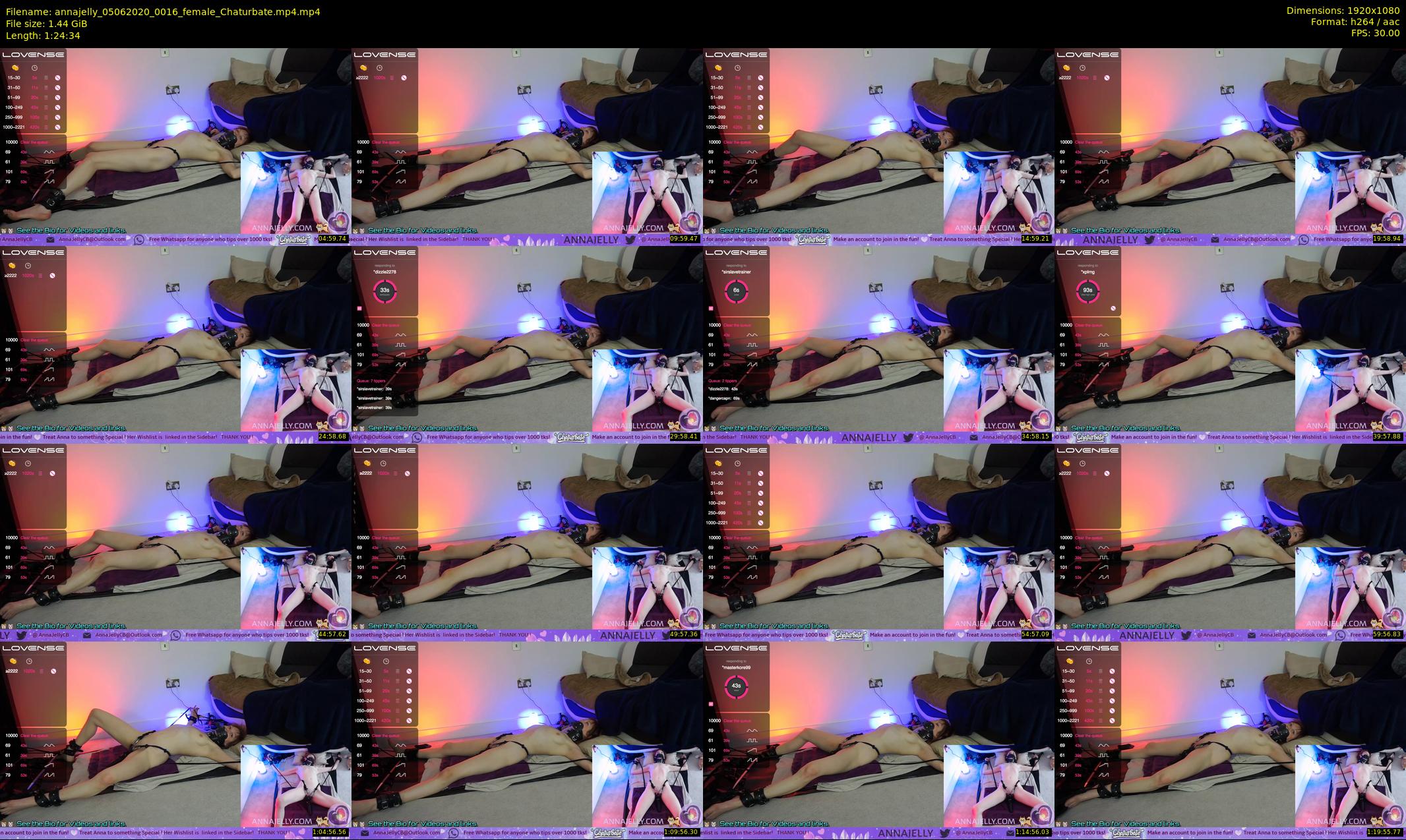 annajelly — 85 minute Chaturbate couple cam show recording, 1080p, Jun 5, 2020