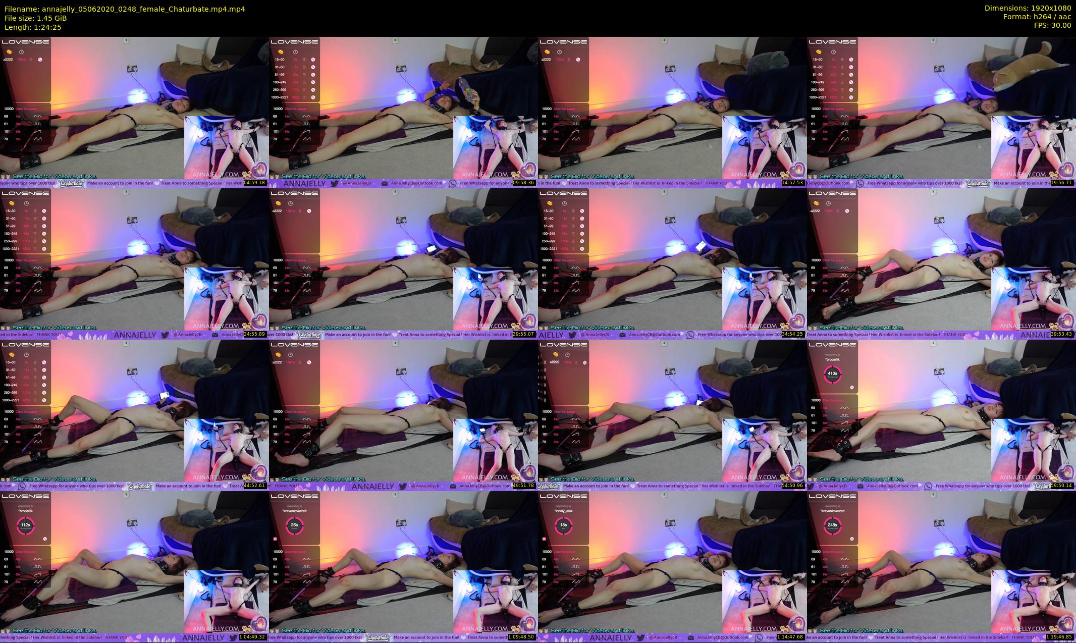 annajelly — 85 minute Chaturbate couple cam show recording, 1080p, Jun 5, 2020