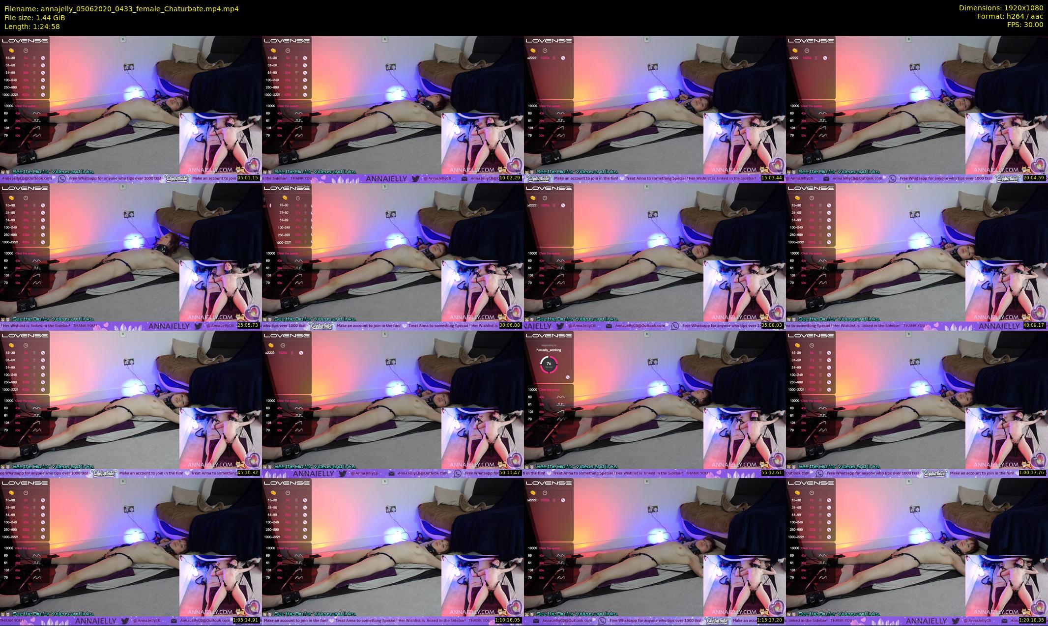 annajelly — 85 minute Chaturbate couple cam show recording, 1080p, Jun 5, 2020