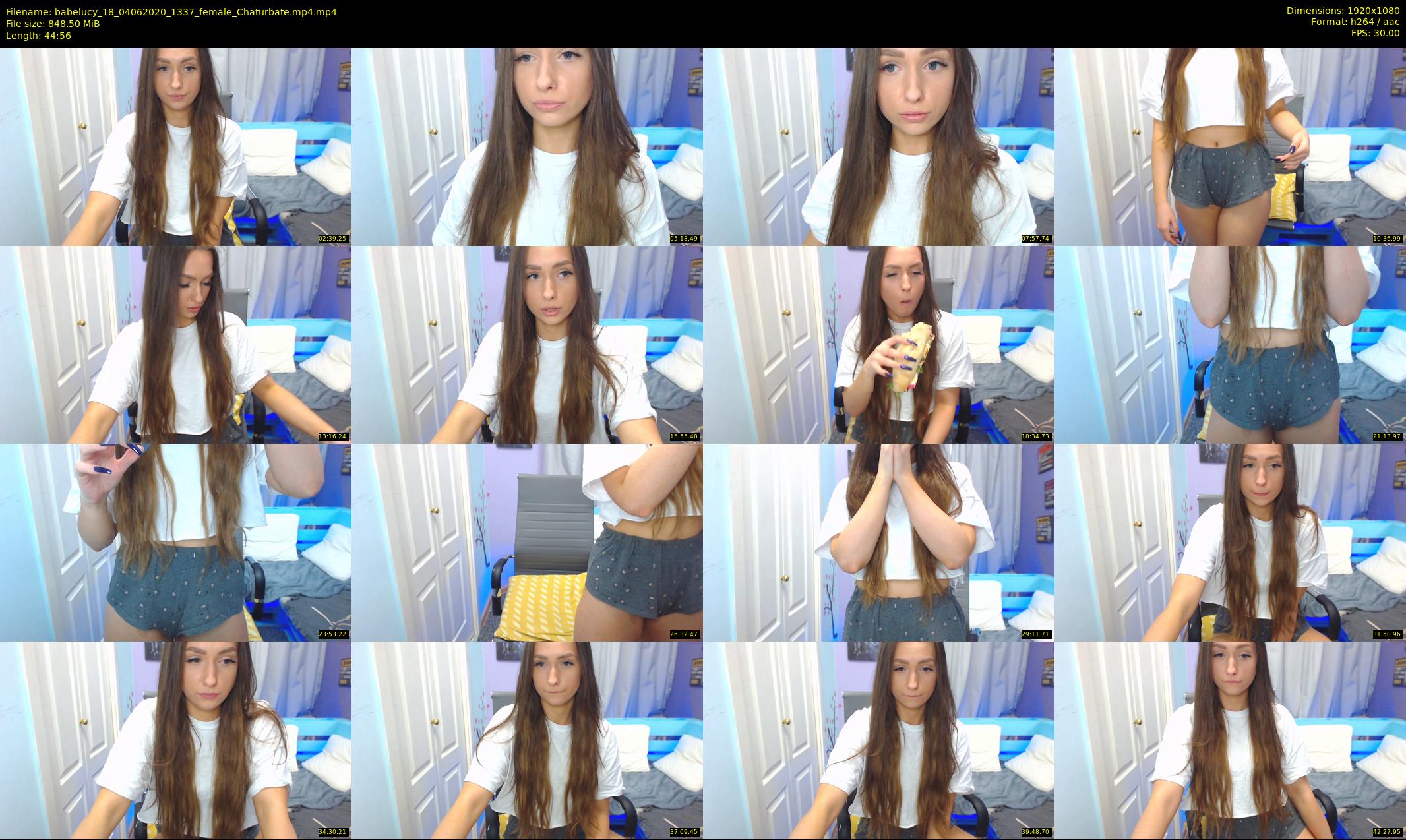 babelucy_18 — 45 minute Chaturbate female cam show recording, 1080p, Jun 4, 2020