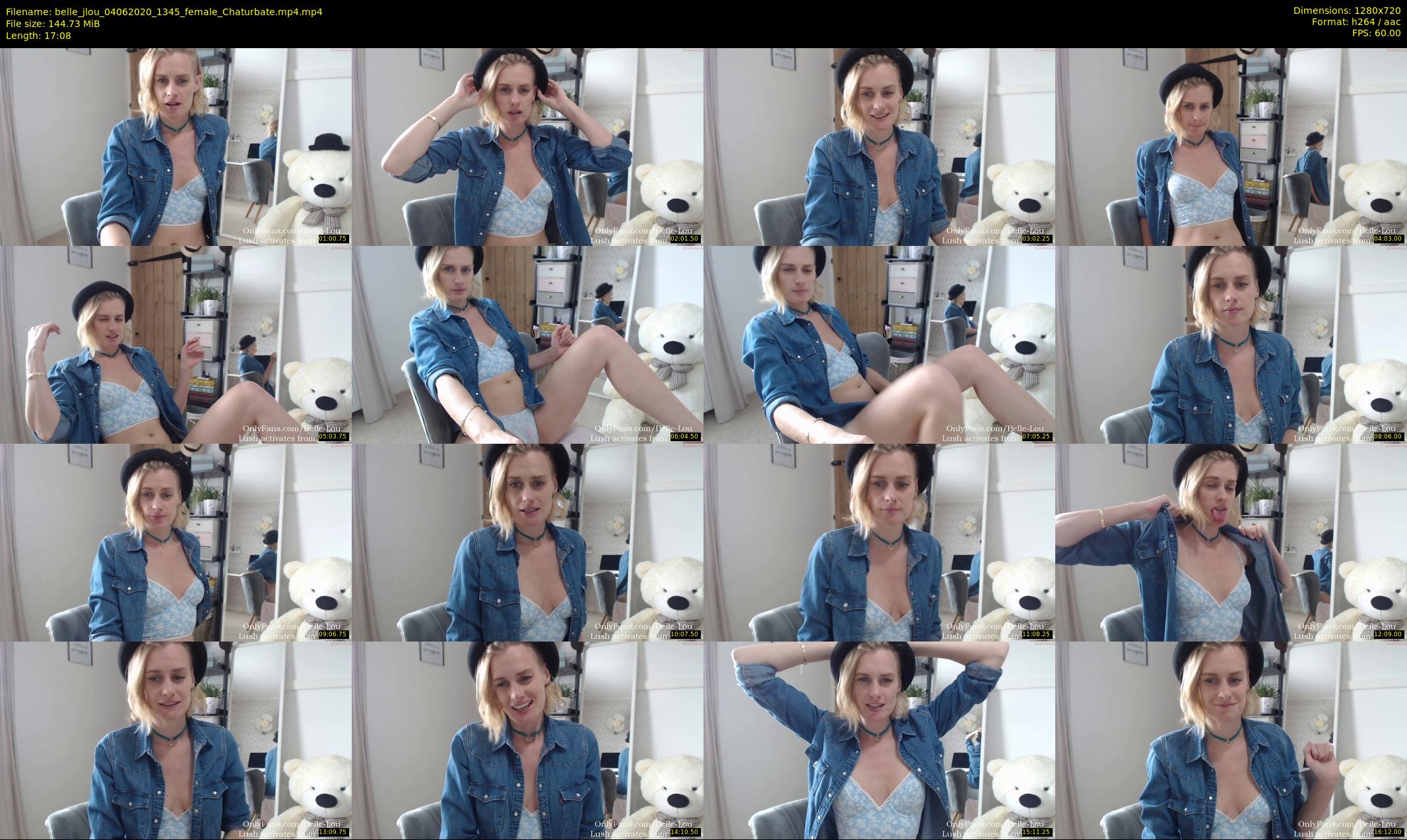 belle_jlou — 18 minute Chaturbate female cam show recording, 720p, Jun 4, 2020