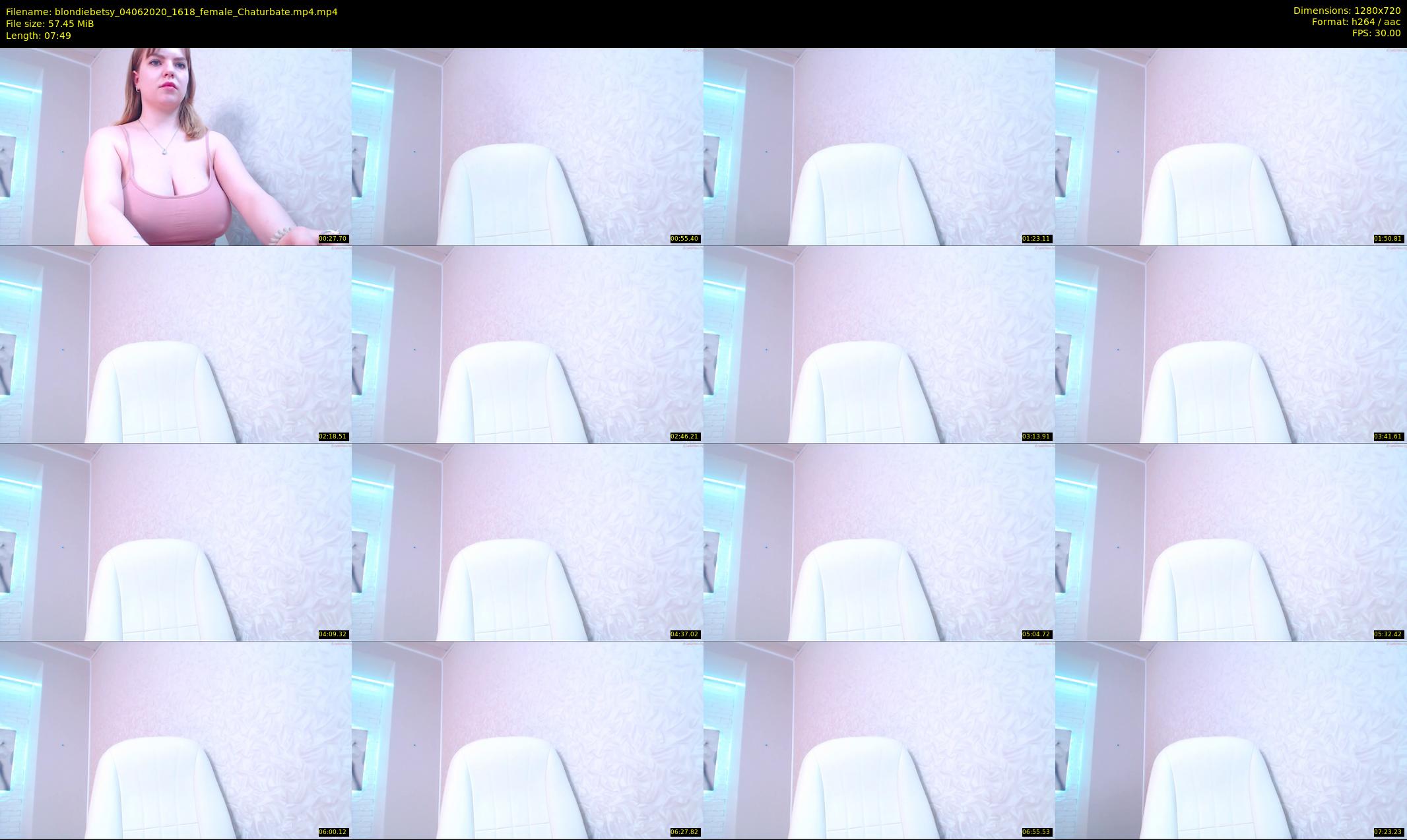 blondiebetsy — 8 minute Chaturbate female cam show recording, 720p, Jun 4, 2020