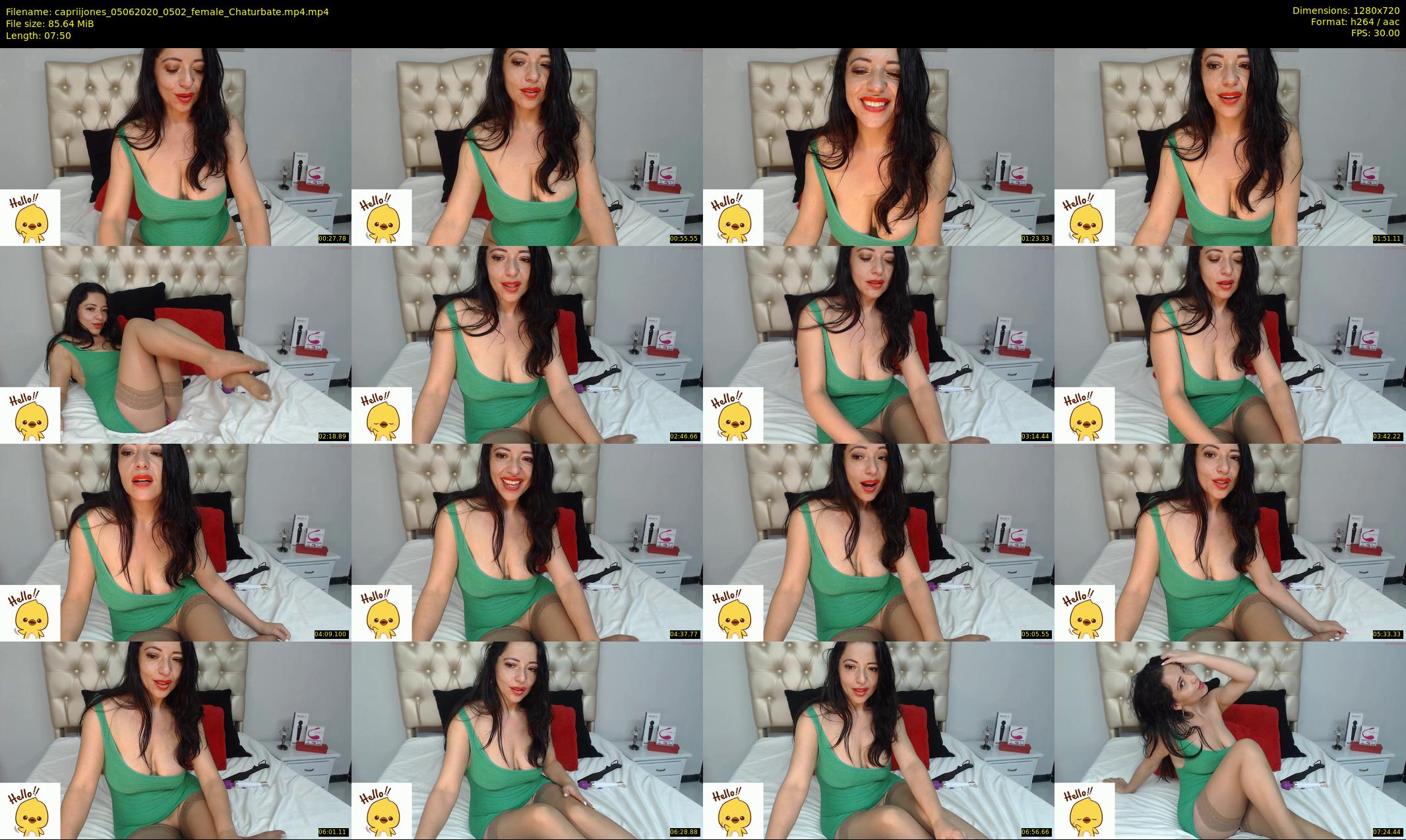 capriijones — 8 minute Chaturbate female cam show recording, 720p, Jun 5, 2020