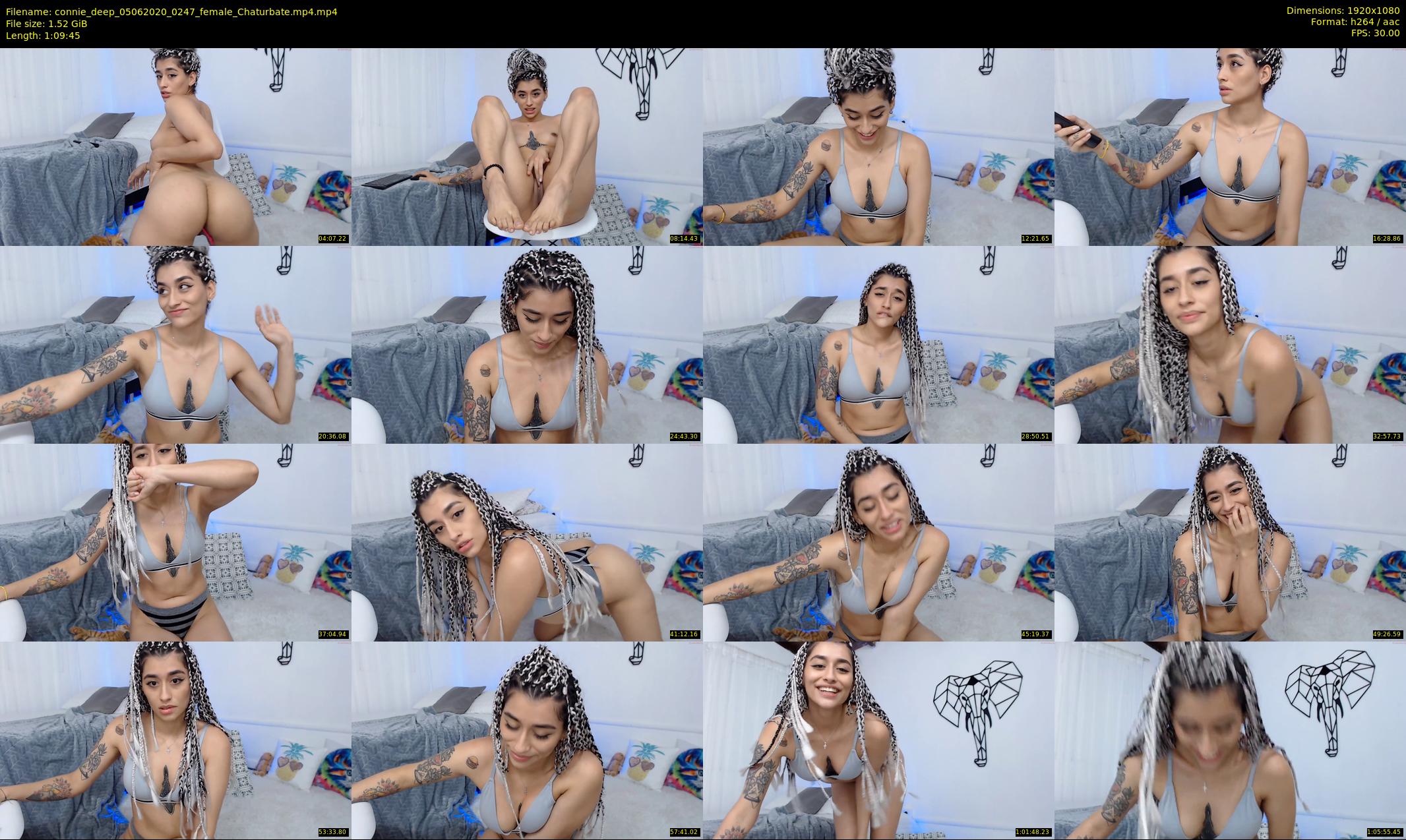 connie_deep — 70 minute Chaturbate female cam show recording, 1080p, Jun 5, 2020
