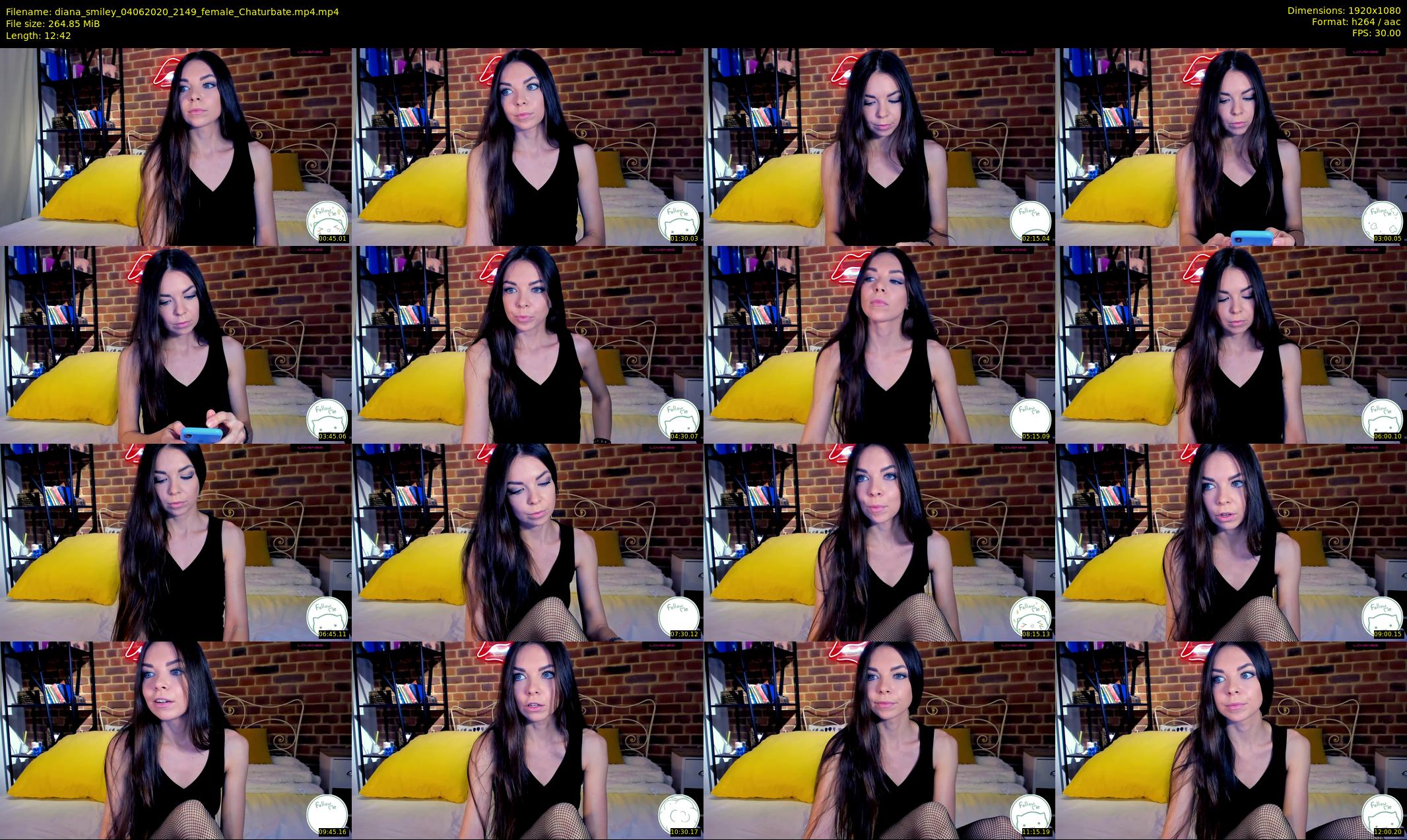 diana_smiley — 13 minute Chaturbate female cam show recording, 1080p, Jun 4, 2020