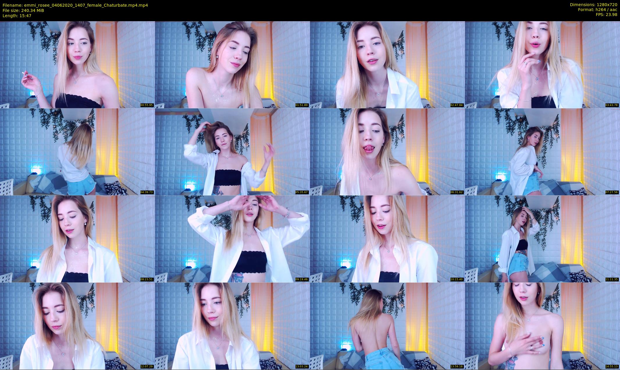 emmi_rosee — 16 minute Chaturbate female cam show recording, 720p, Jun 4, 2020