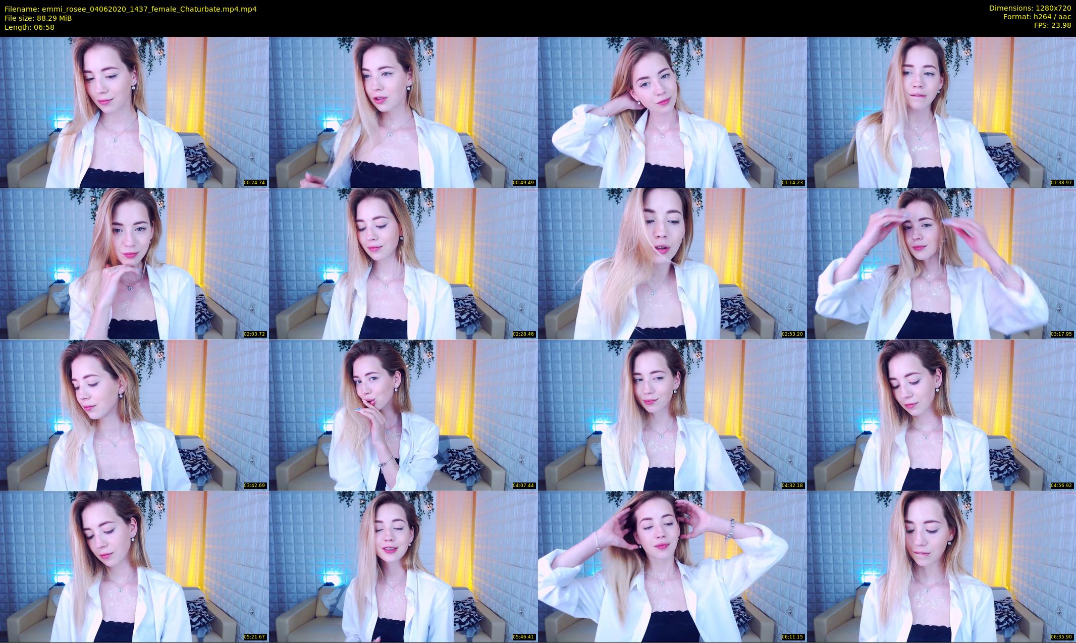 emmi_rosee — 7 minute Chaturbate female cam show recording, 720p, Jun 4, 2020
