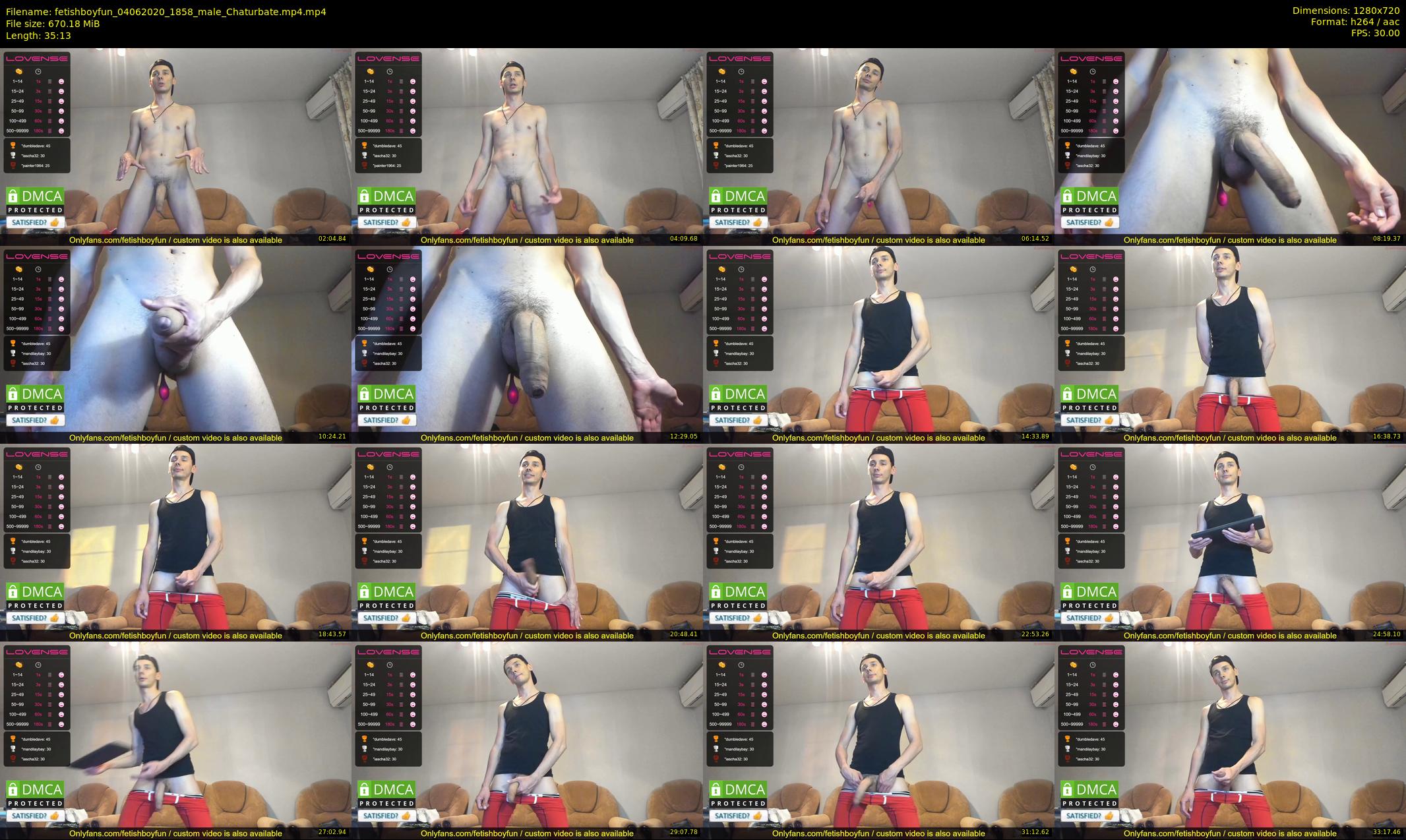 fetishboyfun — 36 minute Chaturbate male cam show recording, 720p, Jun 4, 2020