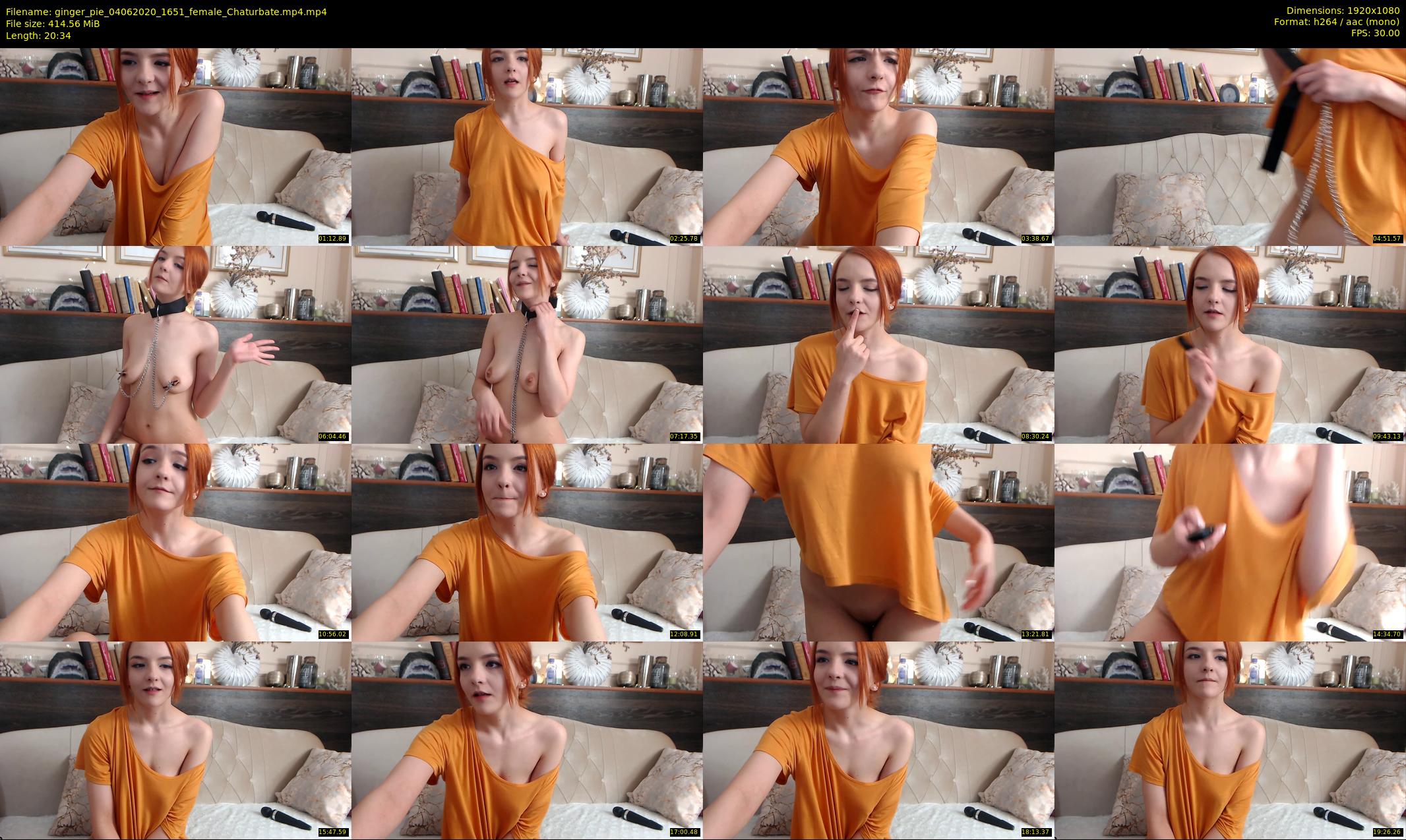 ginger_pie — 21 minute Chaturbate female cam show recording, 1080p, Jun 4, 2020