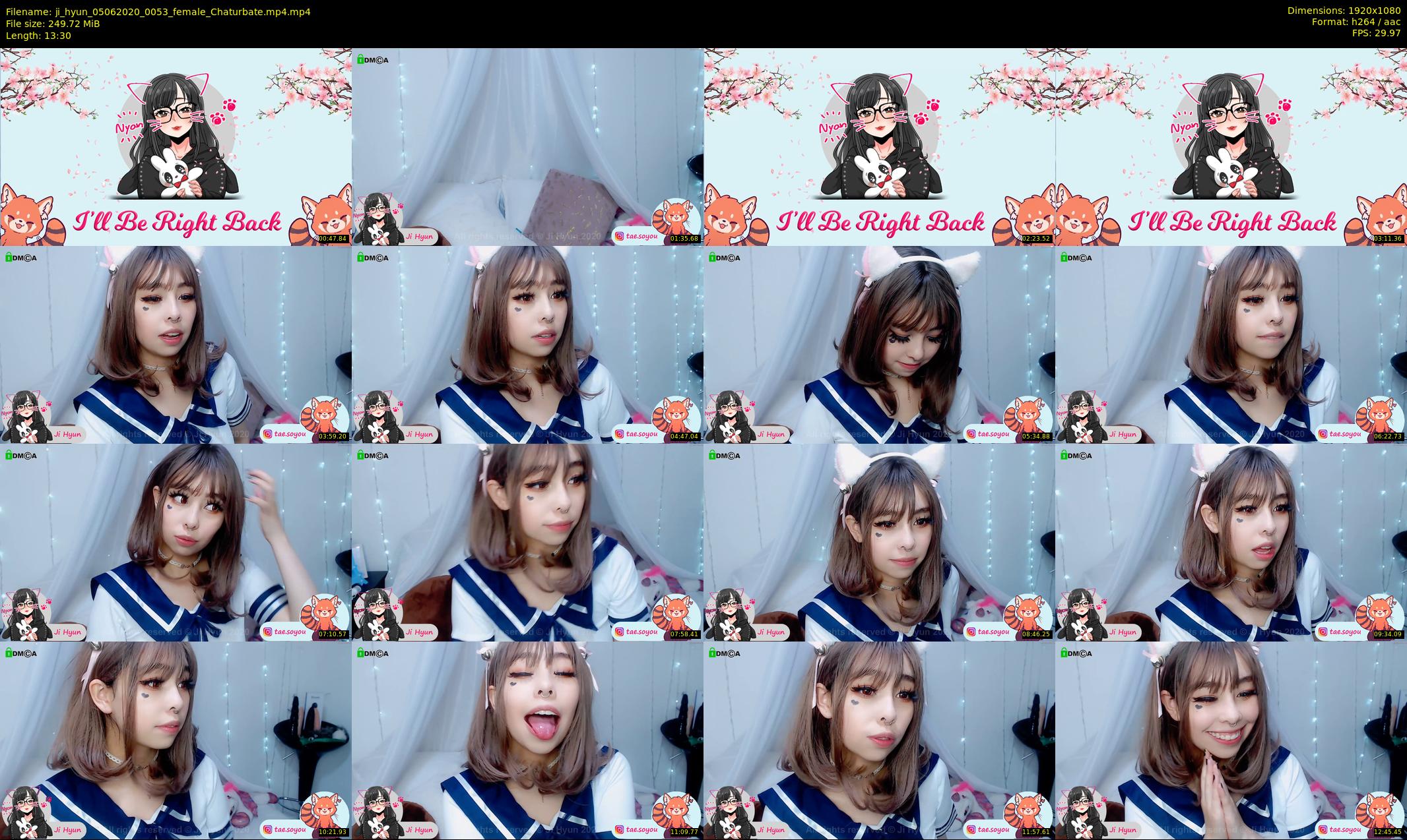 ji_hyun — 14 minute Chaturbate female cam show recording, 1080p, Jun 5, 2020
