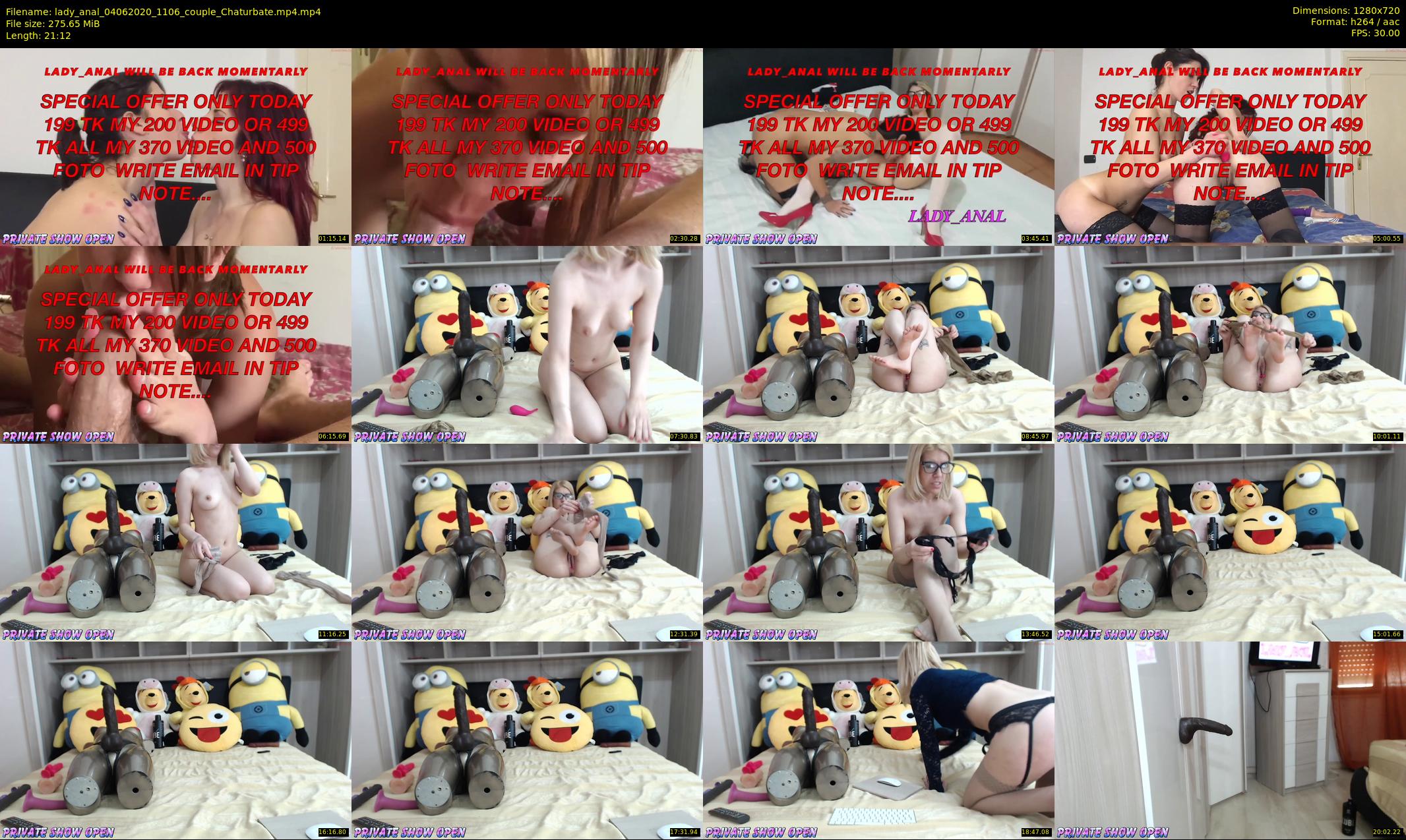lady_anal — 22 minute Chaturbate female cam show recording, 720p, Jun 4, 2020