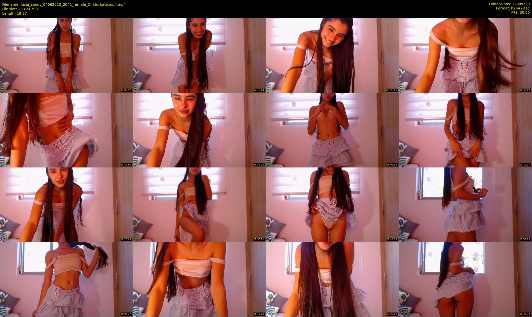 lucia_sandy — 20 minute Chaturbate female cam show recording, 720p, Jun 4, 2020