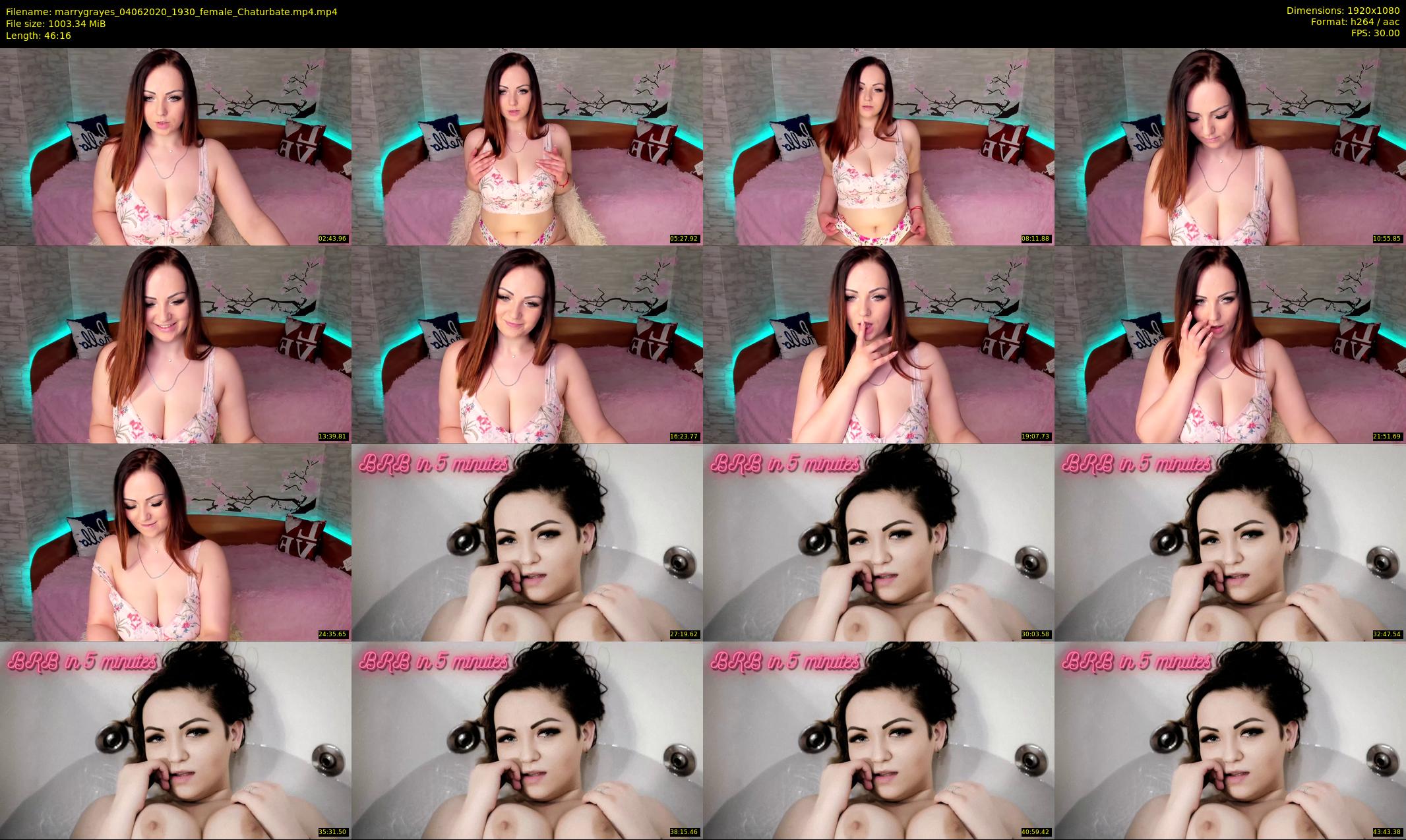 marrygrayes — 47 minute Chaturbate female cam show recording, 1080p, Jun 4, 2020