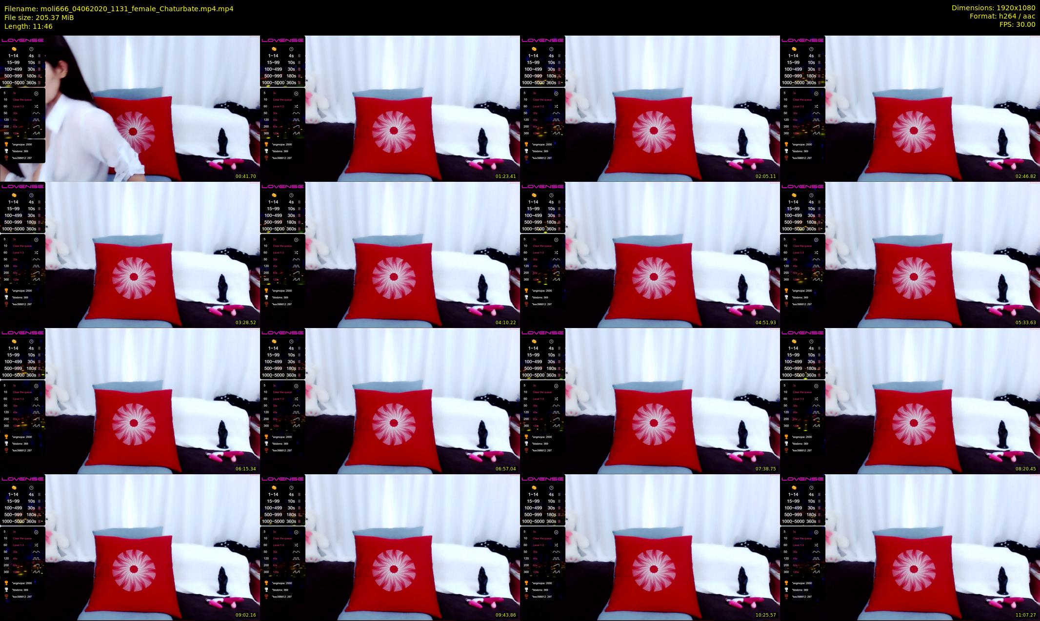 moli666 — 12 minute Chaturbate female cam show recording, 1080p, Jun 4, 2020