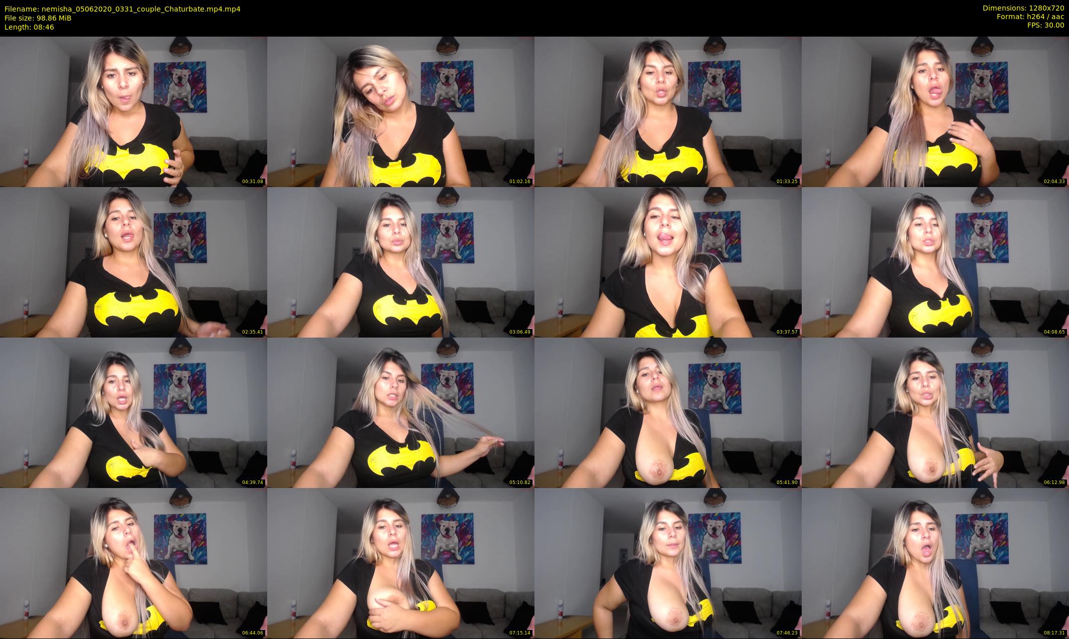 nemisha — 9 minute Chaturbate female cam show recording, 720p, Jun 5, 2020
