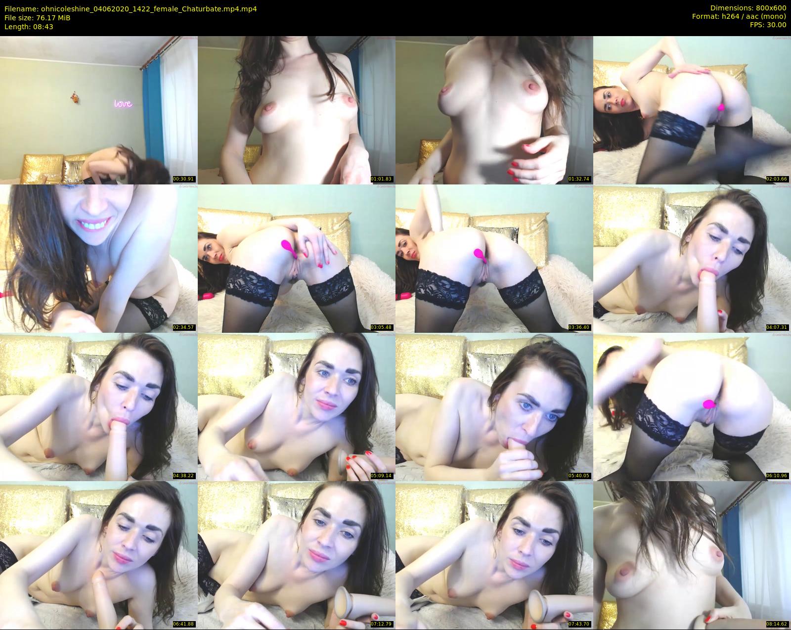 ohnicoleshine — 9 minute Chaturbate female cam show recording, 480p, Jun 4, 2020
