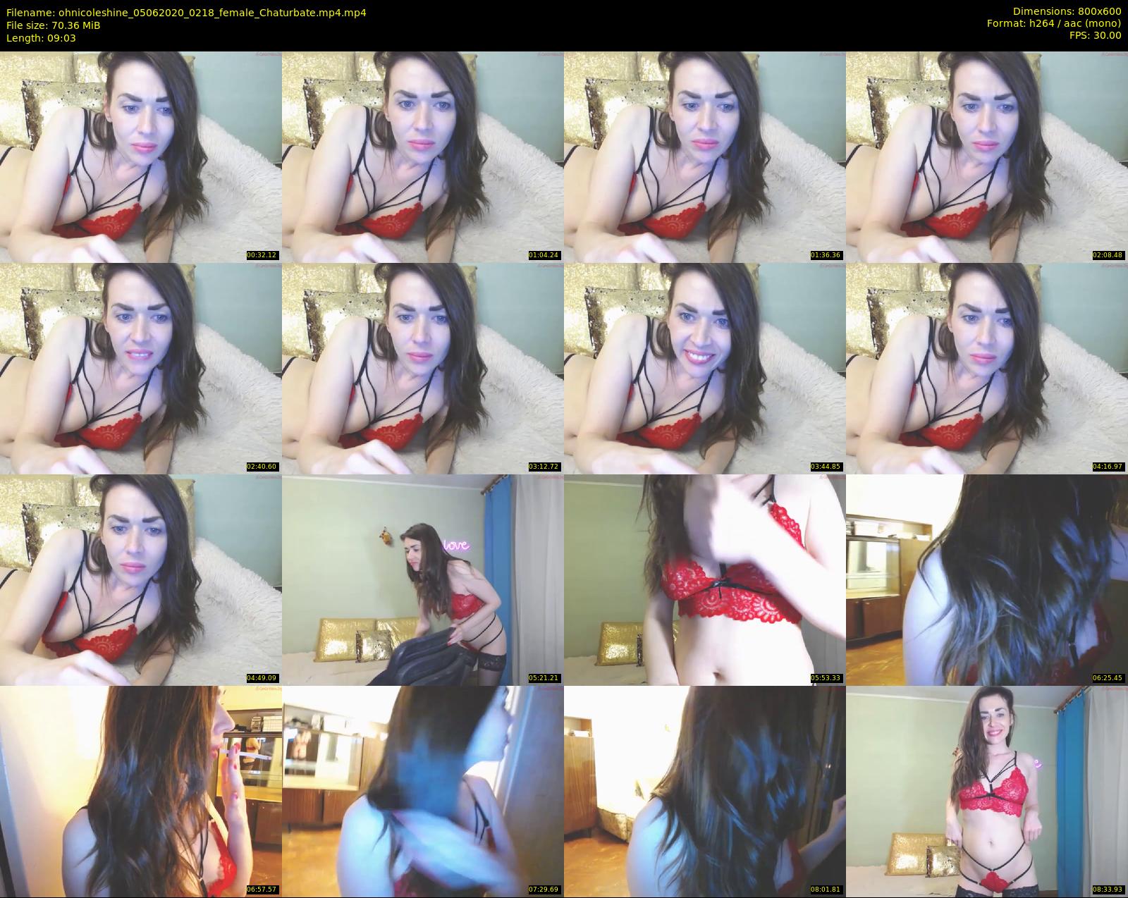 ohnicoleshine — 10 minute Chaturbate female cam show recording, 480p, Jun 5, 2020