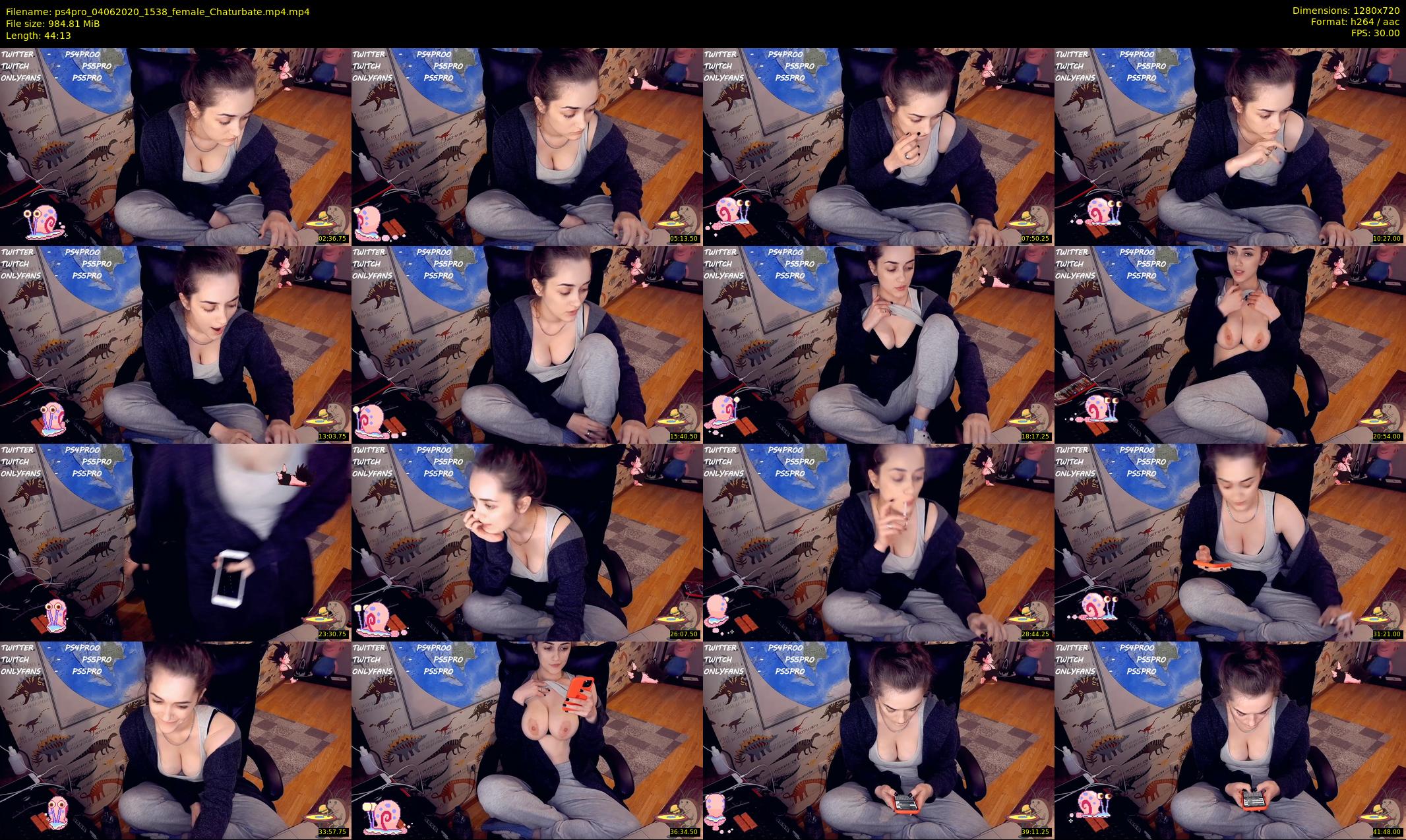 ps4pro — 45 minute Chaturbate female cam show recording, 720p, Jun 4, 2020