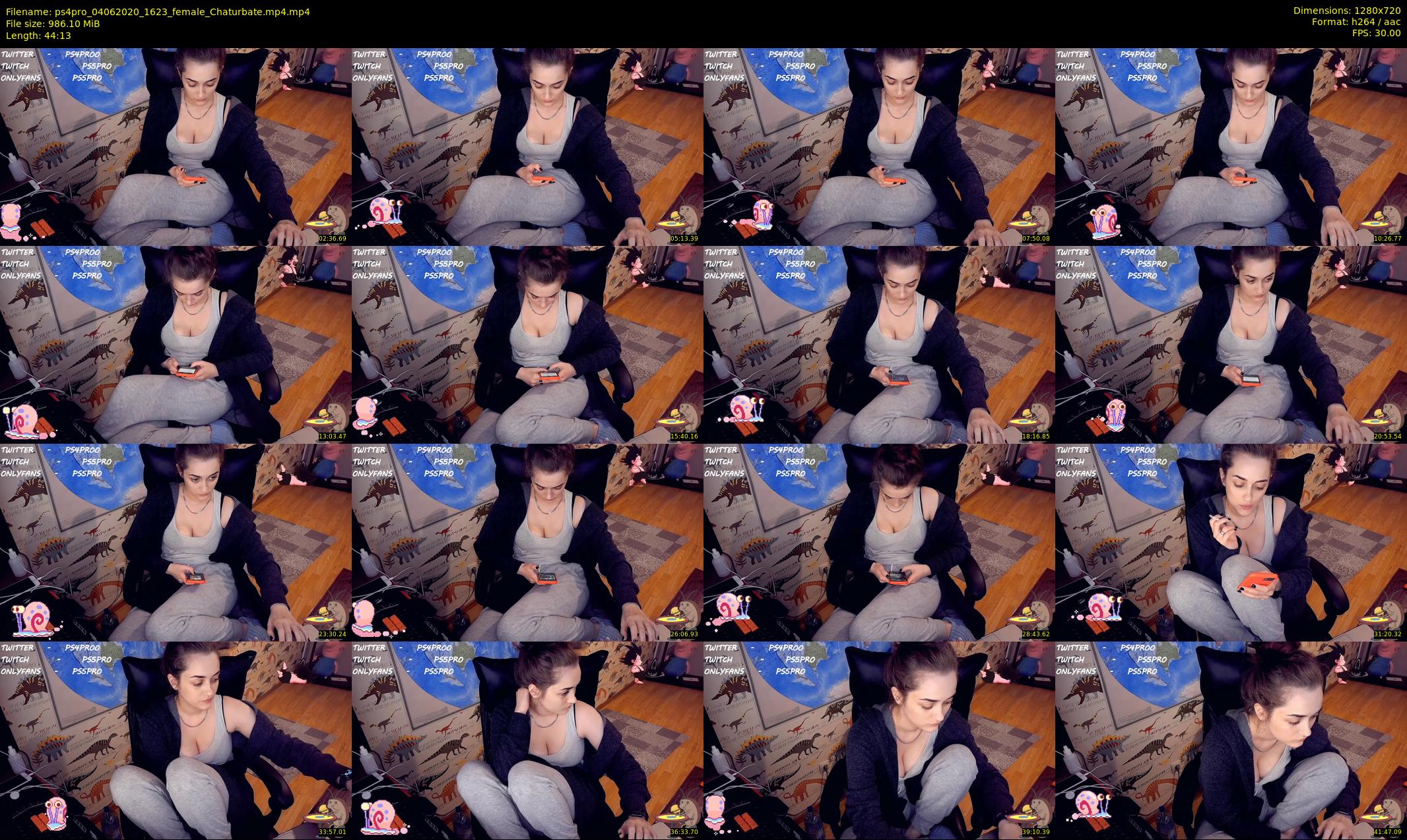 ps4pro — 45 minute Chaturbate female cam show recording, 720p, Jun 4, 2020