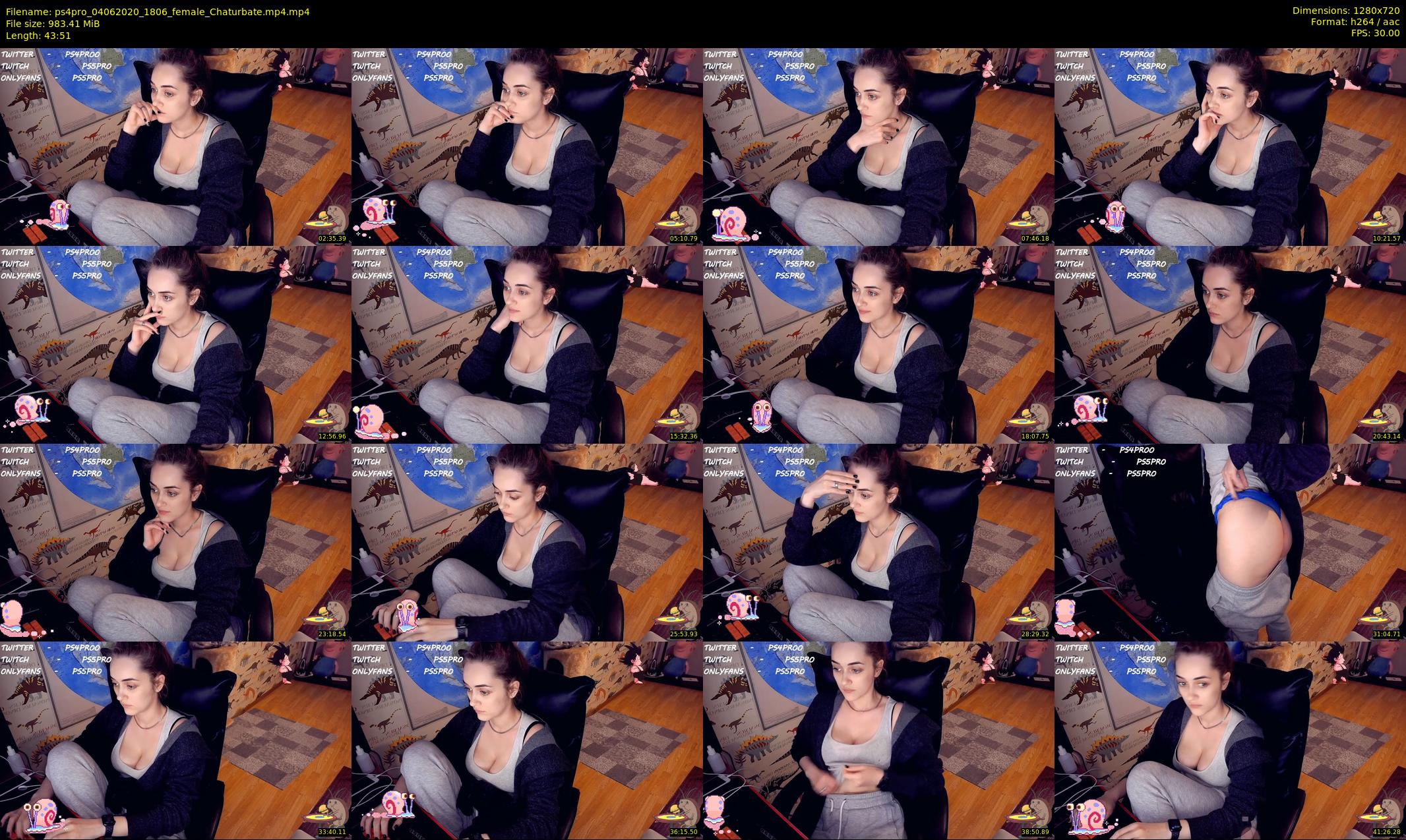 ps4pro — 44 minute Chaturbate female cam show recording, 720p, Jun 4, 2020