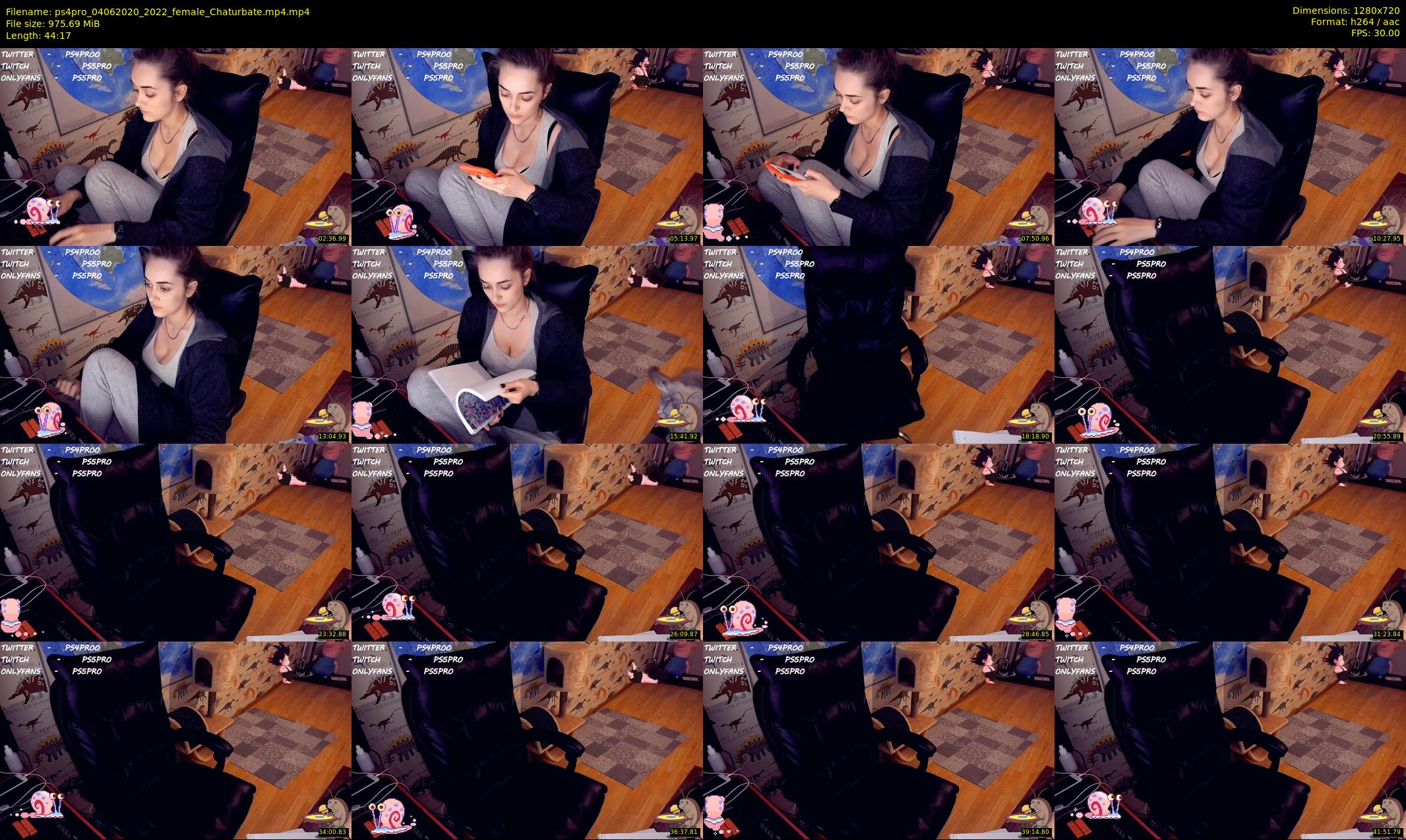 ps4pro — 45 minute Chaturbate female cam show recording, 720p, Jun 4, 2020