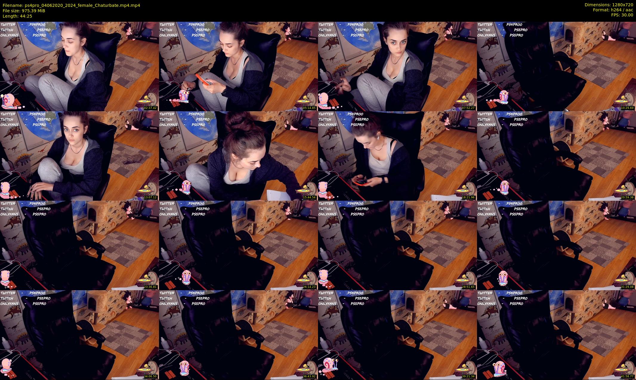 ps4pro — 45 minute Chaturbate female cam show recording, 720p, Jun 4, 2020