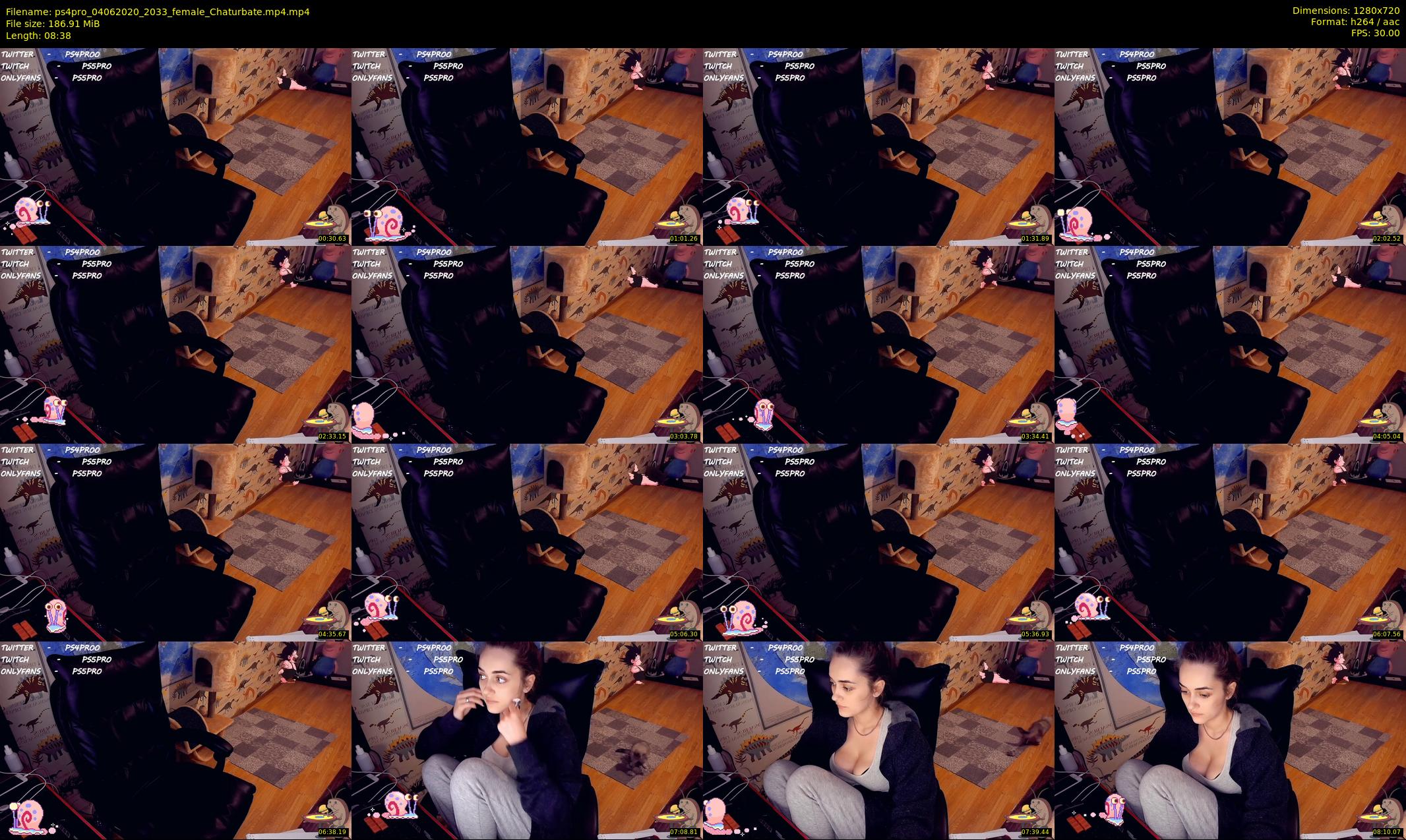 ps4pro — 9 minute Chaturbate female cam show recording, 720p, Jun 4, 2020