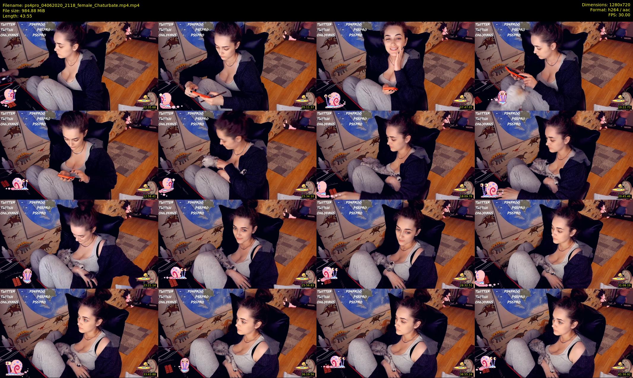 ps4pro — 44 minute Chaturbate female cam show recording, 720p, Jun 4, 2020