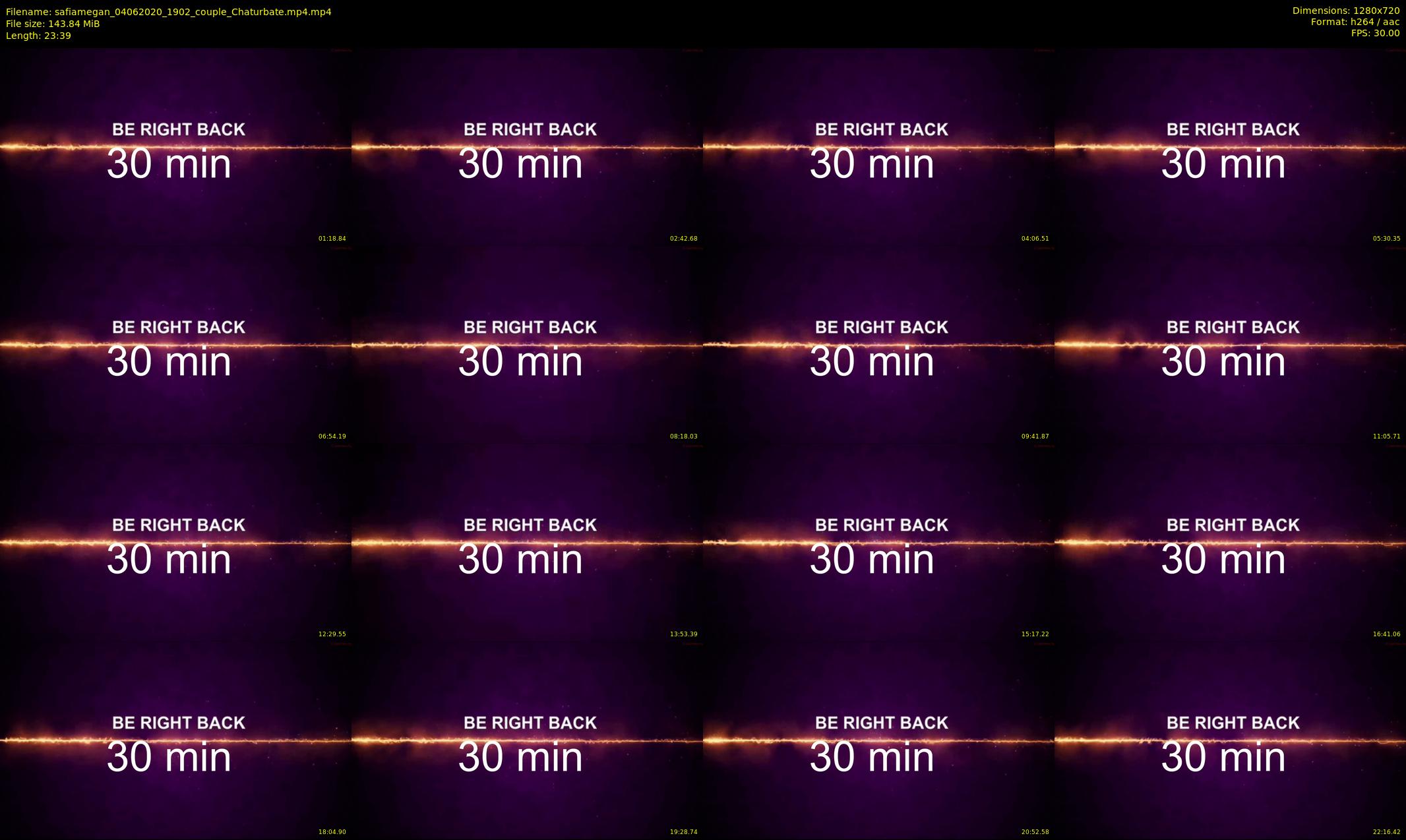 safiamegan — 24 minute Chaturbate couple cam show recording, 720p, Jun 4, 2020