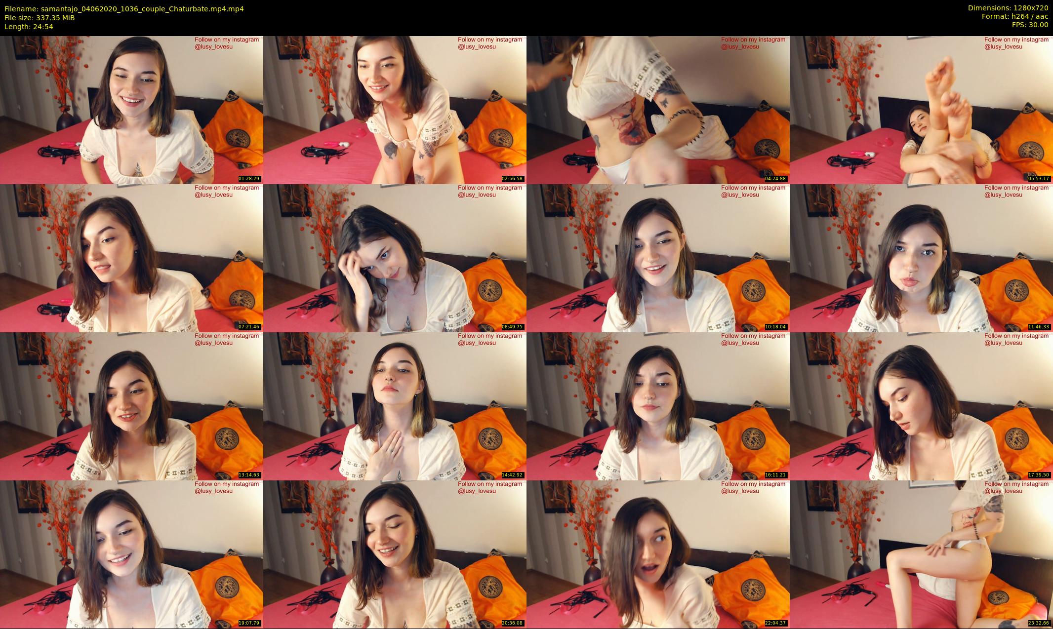 samantajo — 25 minute Chaturbate female cam show recording, 720p, Jun 4, 2020