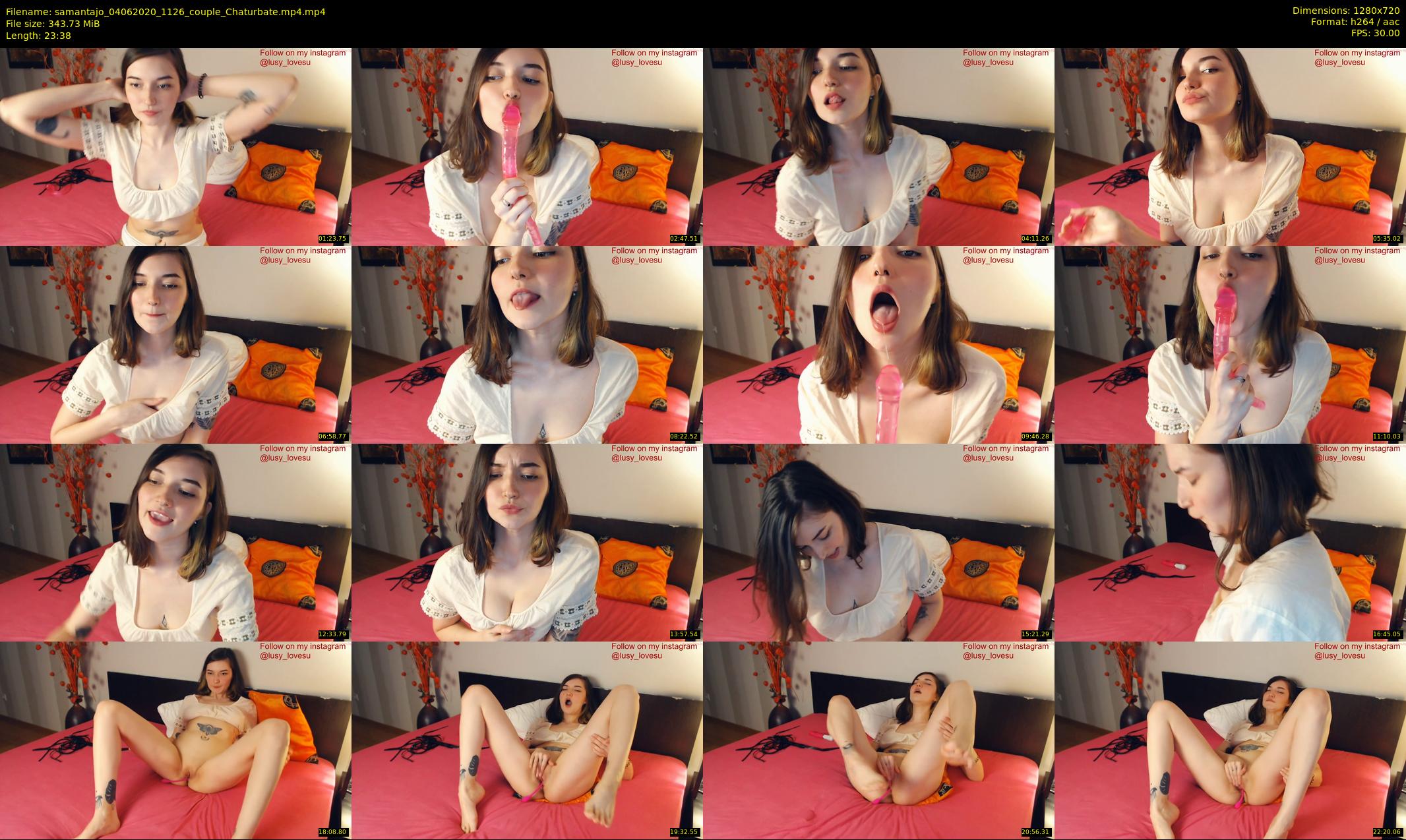 samantajo — 24 minute Chaturbate female cam show recording, 720p, Jun 4, 2020