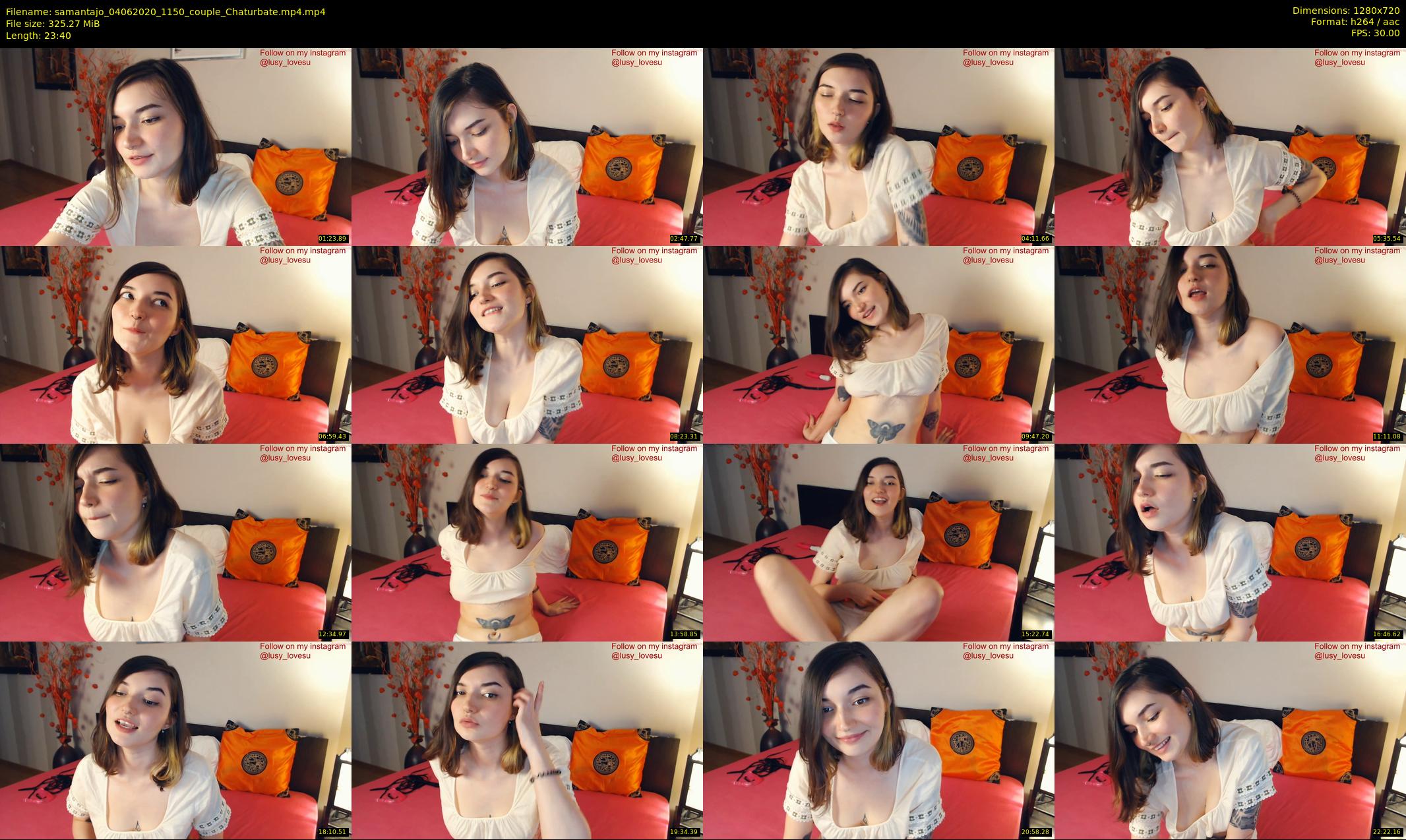 samantajo — 24 minute Chaturbate female cam show recording, 720p, Jun 4, 2020