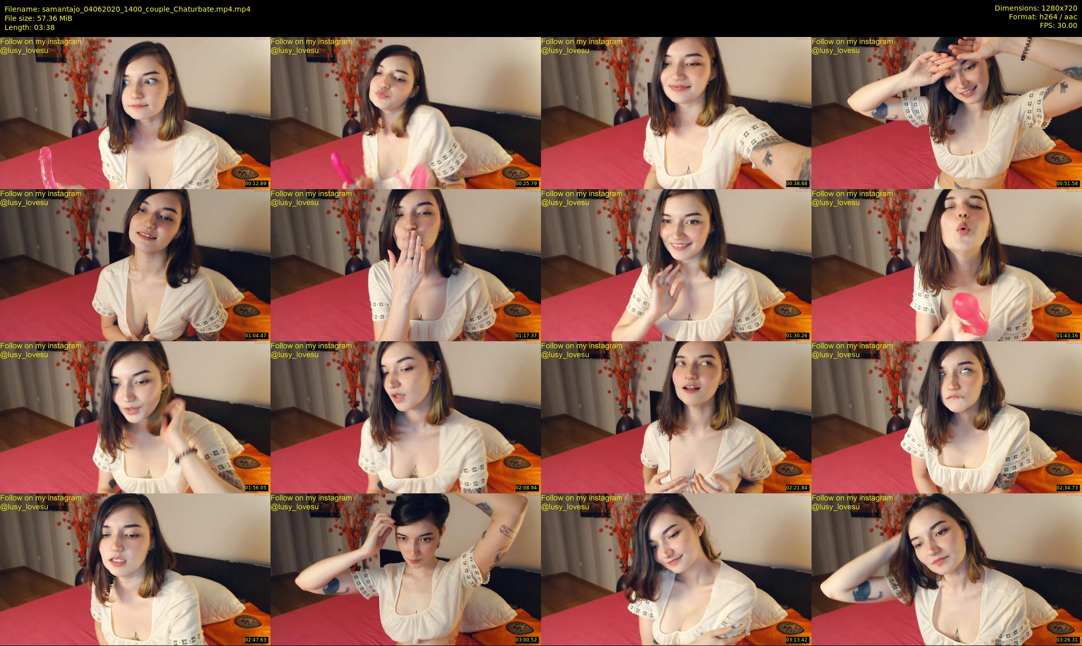 samantajo — 4 minute Chaturbate female cam show recording, 720p, Jun 4, 2020