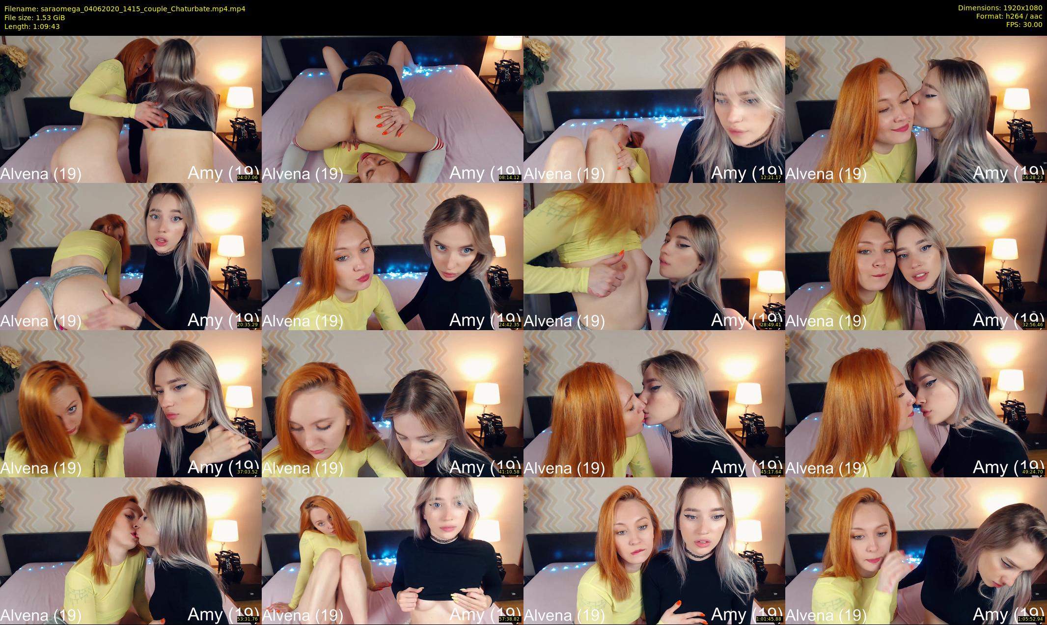 saraomega — 70 minute Chaturbate couple cam show recording, 1080p, Jun 4, 2020