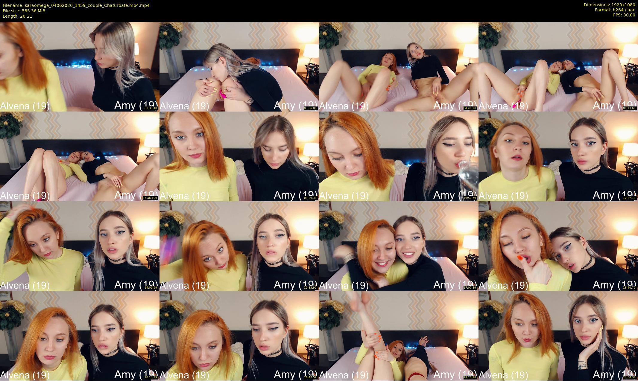saraomega — 27 minute Chaturbate couple cam show recording, 1080p, Jun 4, 2020