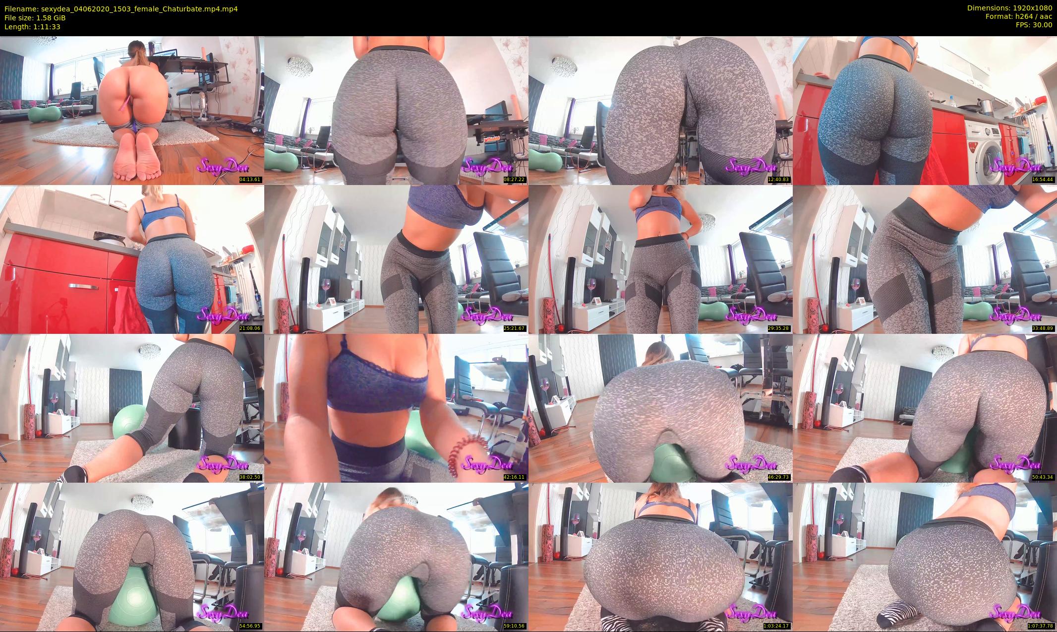 sexydea — 72 minute Chaturbate female cam show recording, 1080p, Jun 4, 2020