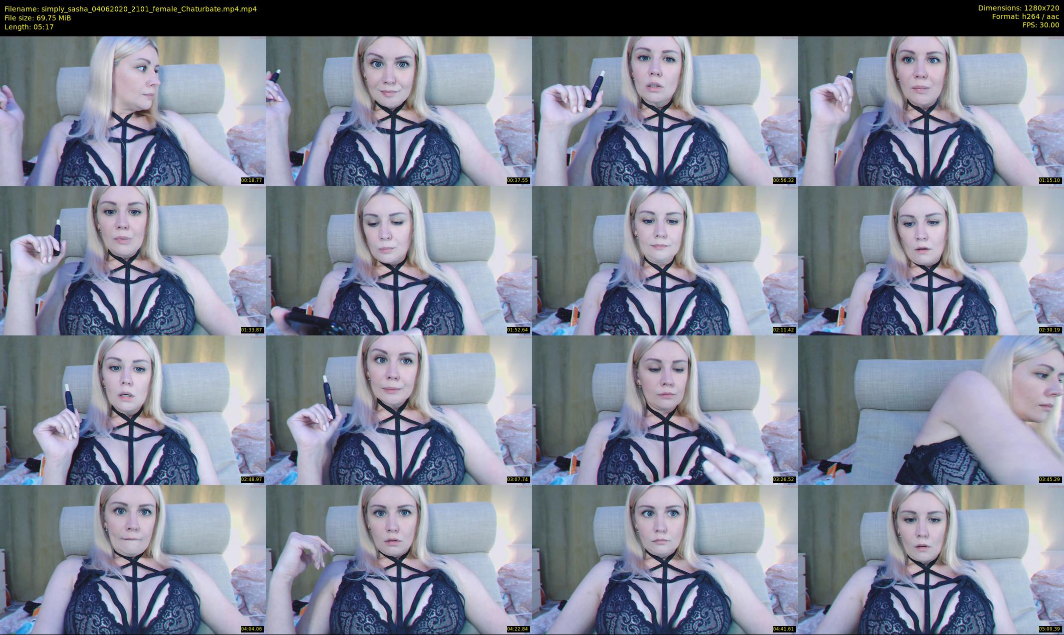 simply_sasha — 6 minute Chaturbate female cam show recording, 720p, Jun 4, 2020